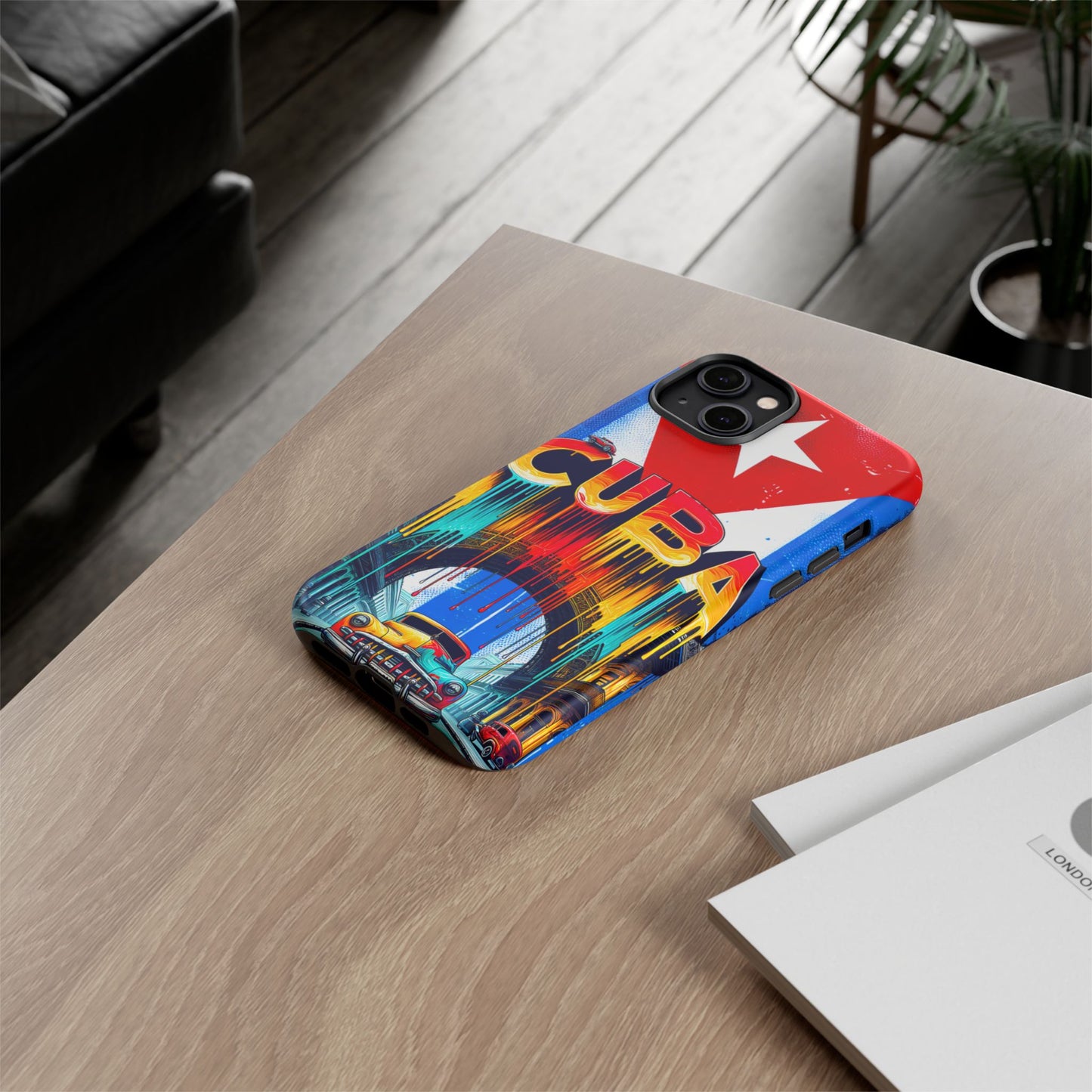FUNDAS PARA TELEFONOS SAMSUNG, IPHONE, CON BANDERA DE CUBA COLORES BRILLANTES