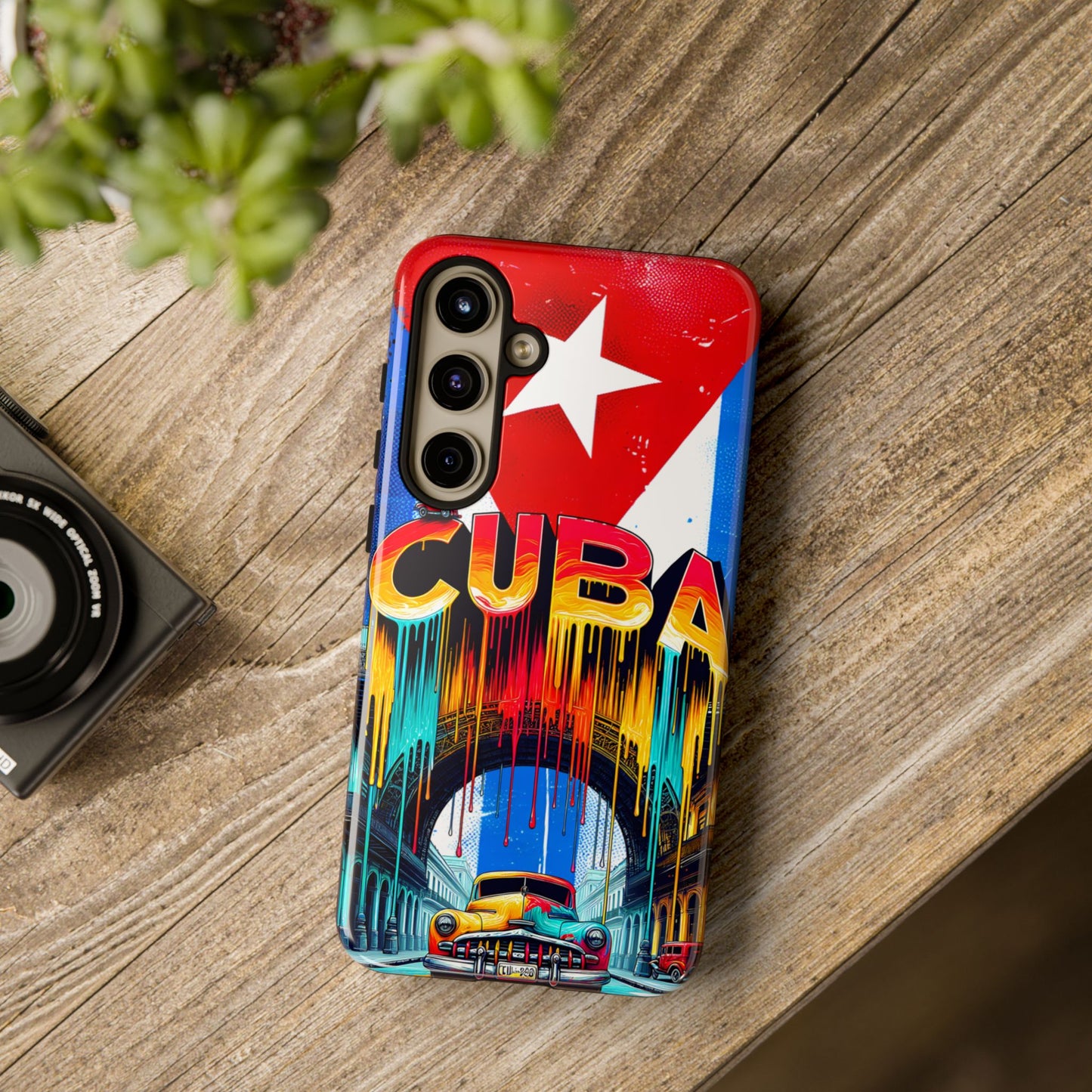 FUNDAS PARA TELEFONOS SAMSUNG, IPHONE, CON BANDERA DE CUBA COLORES BRILLANTES
