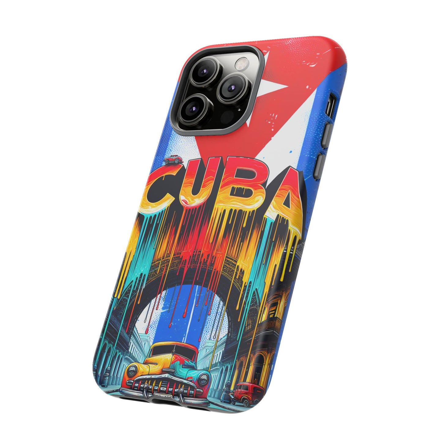 FUNDAS PARA TELEFONOS SAMSUNG, IPHONE, CON BANDERA DE CUBA COLORES BRILLANTES