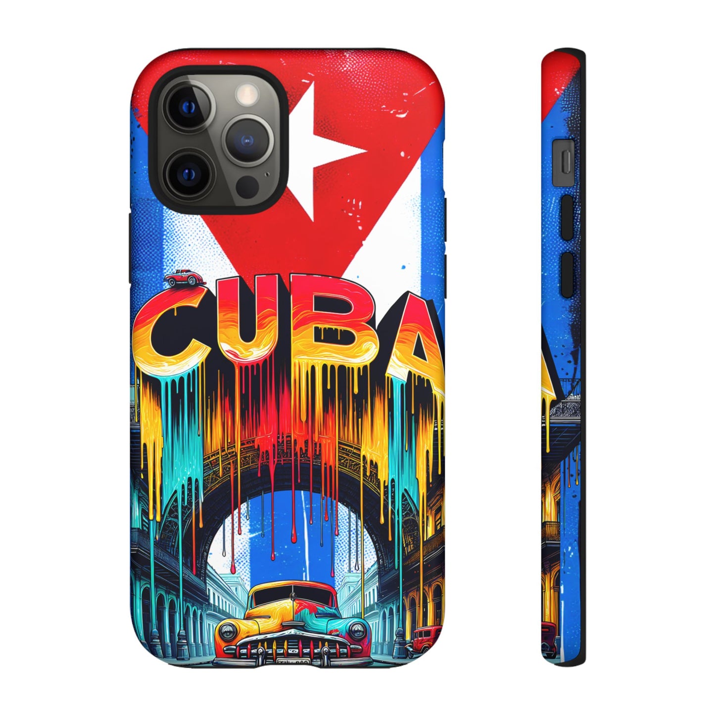 FUNDAS PARA TELEFONOS SAMSUNG, IPHONE, CON BANDERA DE CUBA COLORES BRILLANTES