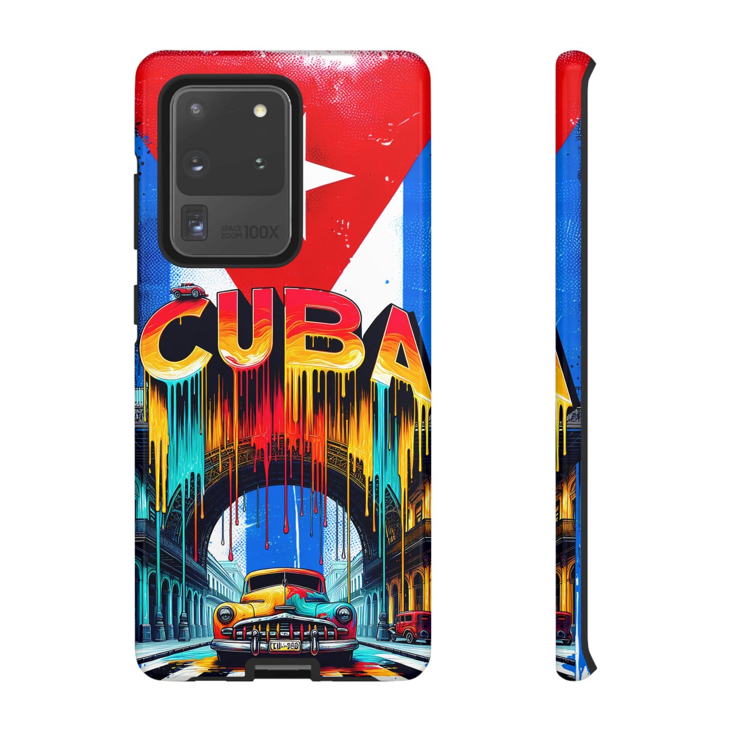 FUNDAS PARA TELEFONOS SAMSUNG, IPHONE, CON BANDERA DE CUBA COLORES BRILLANTES
