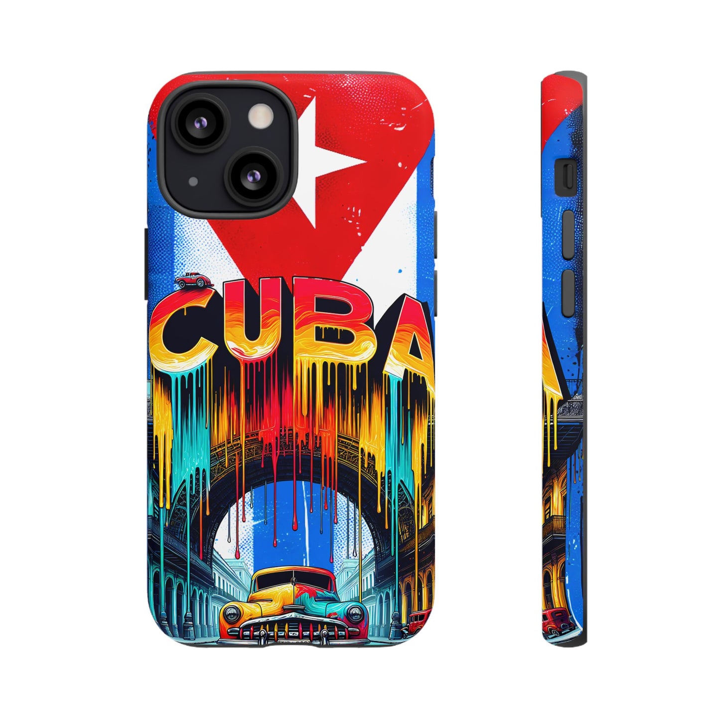 FUNDAS PARA TELEFONOS SAMSUNG, IPHONE, CON BANDERA DE CUBA COLORES BRILLANTES