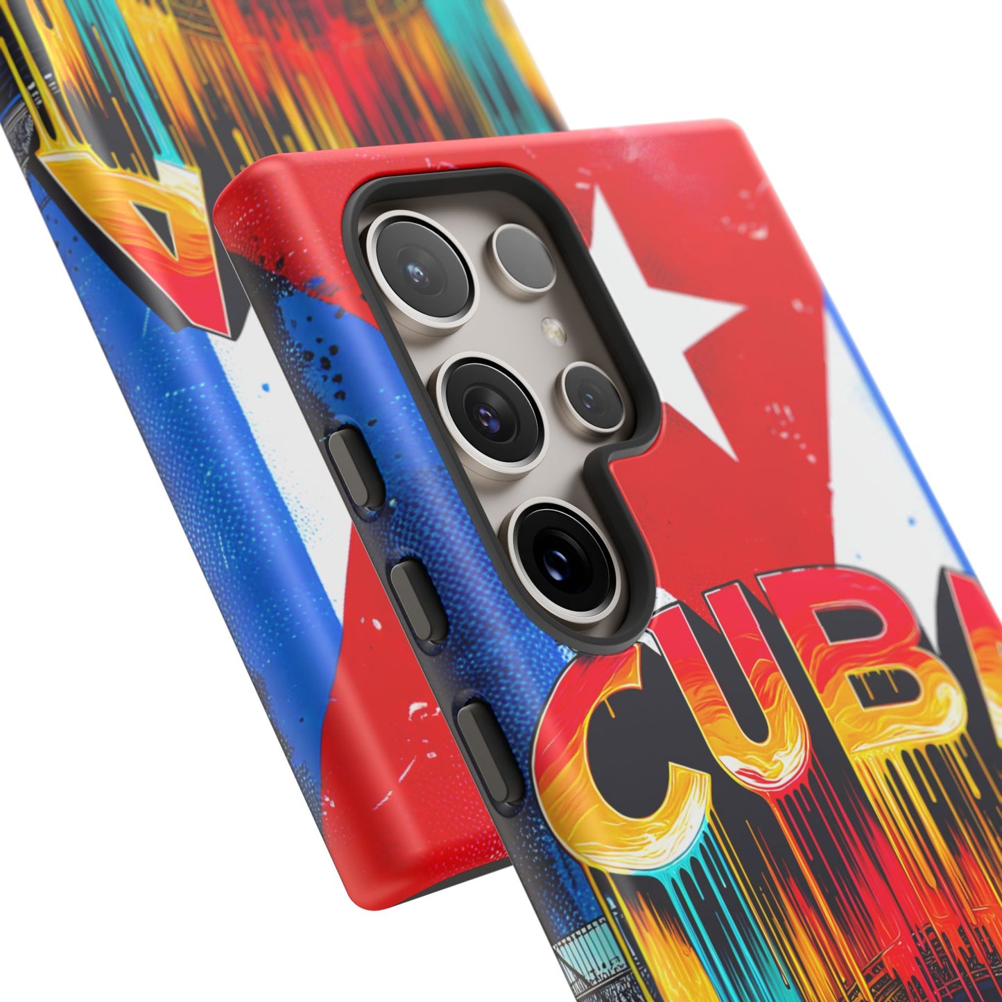 FUNDAS PARA TELEFONOS SAMSUNG, IPHONE, CON BANDERA DE CUBA COLORES BRILLANTES