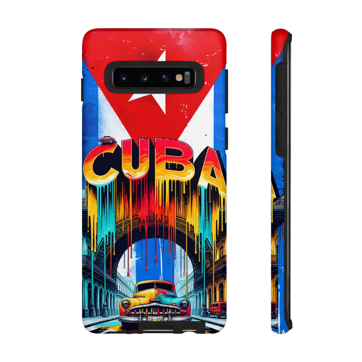 FUNDAS PARA TELEFONOS SAMSUNG, IPHONE, CON BANDERA DE CUBA COLORES BRILLANTES