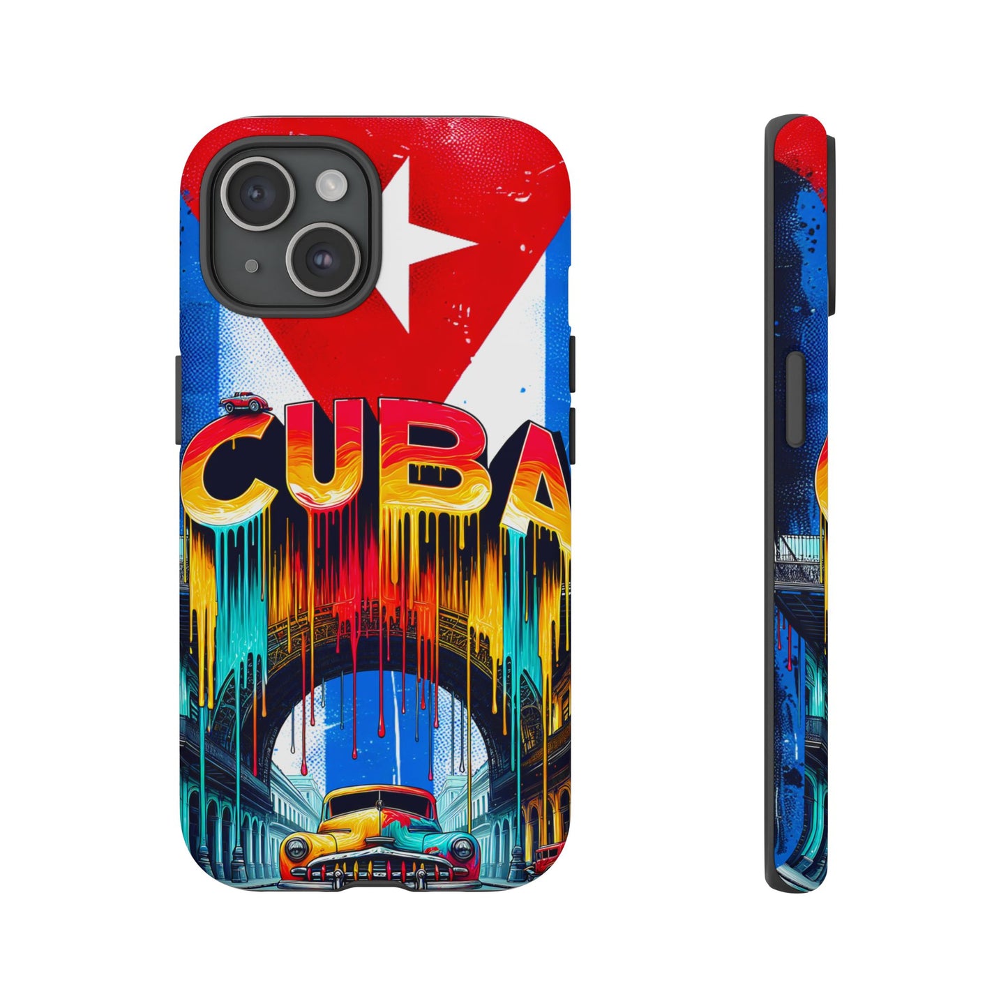 FUNDAS PARA TELEFONOS SAMSUNG, IPHONE, CON BANDERA DE CUBA COLORES BRILLANTES
