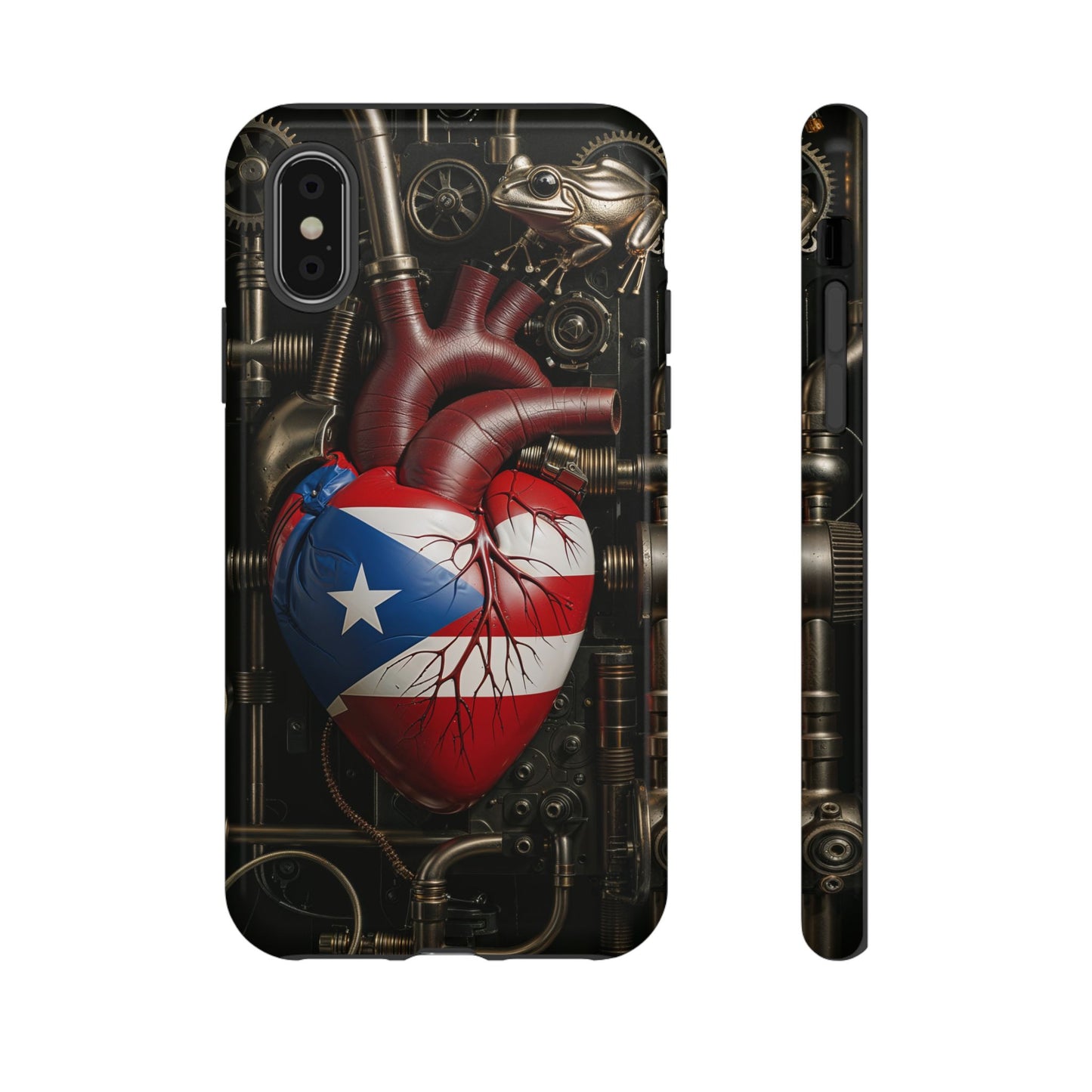 Artistic Phone Case CORAZON DE PUERTO RICO, Tough Cases for Music Lovers, Unique Accessories for Gifts, Heart and Puerto Rican Pride, Stylish Phone Covers