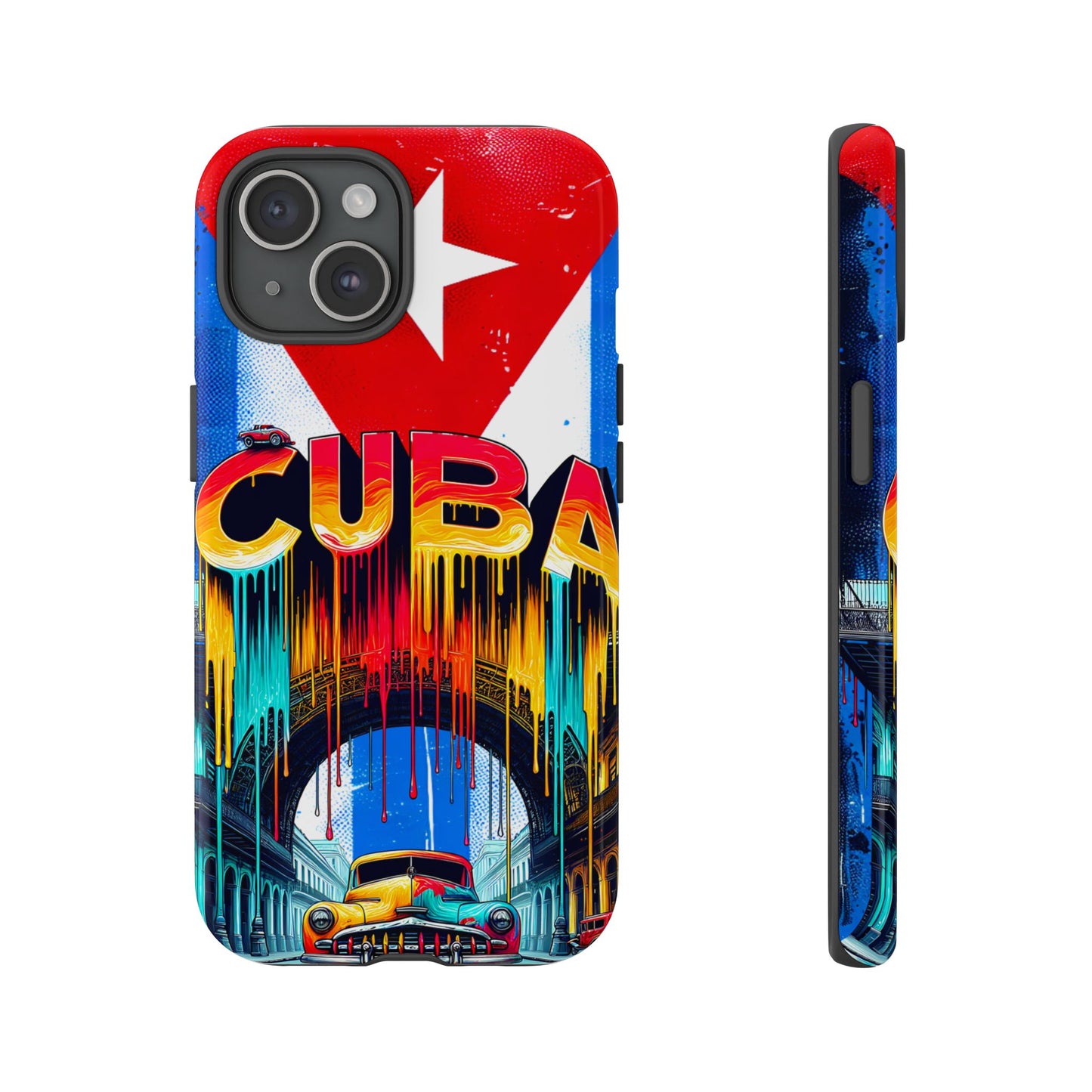 FUNDAS PARA TELEFONOS SAMSUNG, IPHONE, CON BANDERA DE CUBA COLORES BRILLANTES