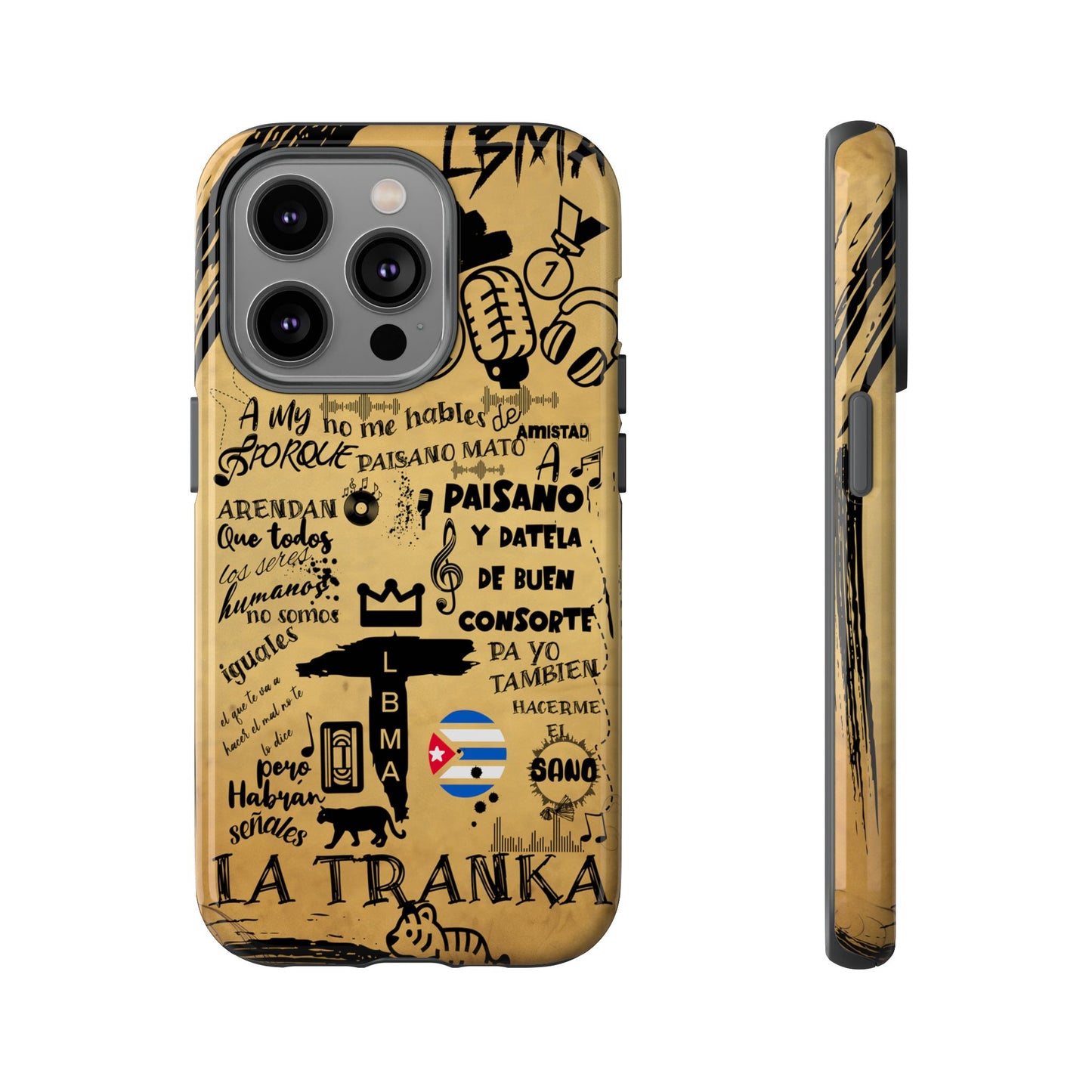 FUNDA PARA TELEFONO, LBMA, TAIGUER, LA TRANKA, ASERE, QUE BOLA,