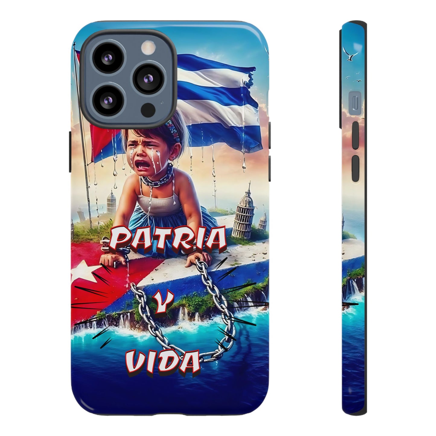 FUNDA DE TELEFONO, CUBA, PATRIA Y VIDA, IPHONE, SAMSUNG