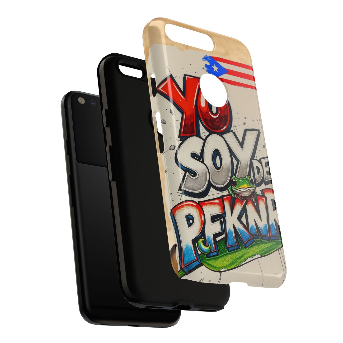 YO SOY DE PFKNR, Cases Phone Case for Unapologetic Style, Gift for Trendsetters, Urban Art Design, Fun Decor for Any Occasion, PUERTO RICO, COQUI