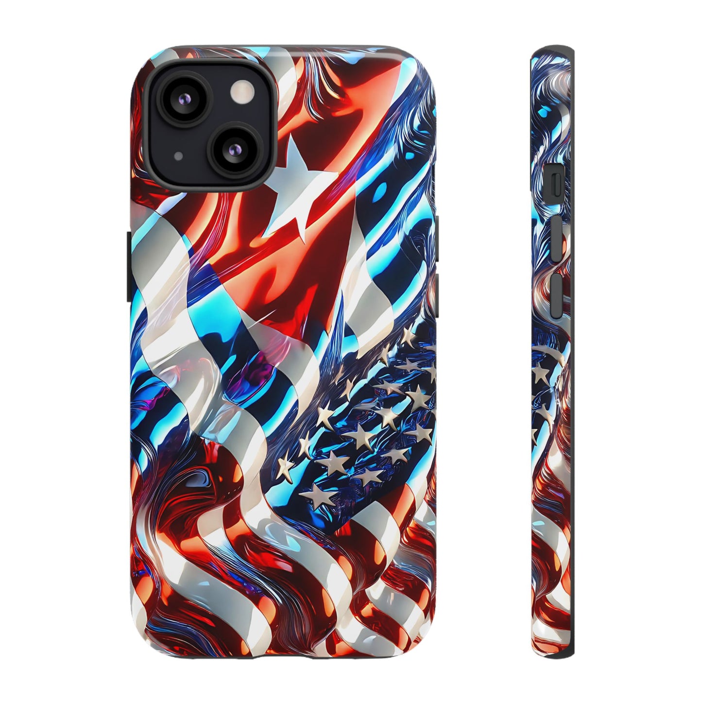 FUNDA PARA TELEFONO BANDERA DE CUBA Y ESTADOS UNIDOS, BRILLO CALIDADI, ASERE