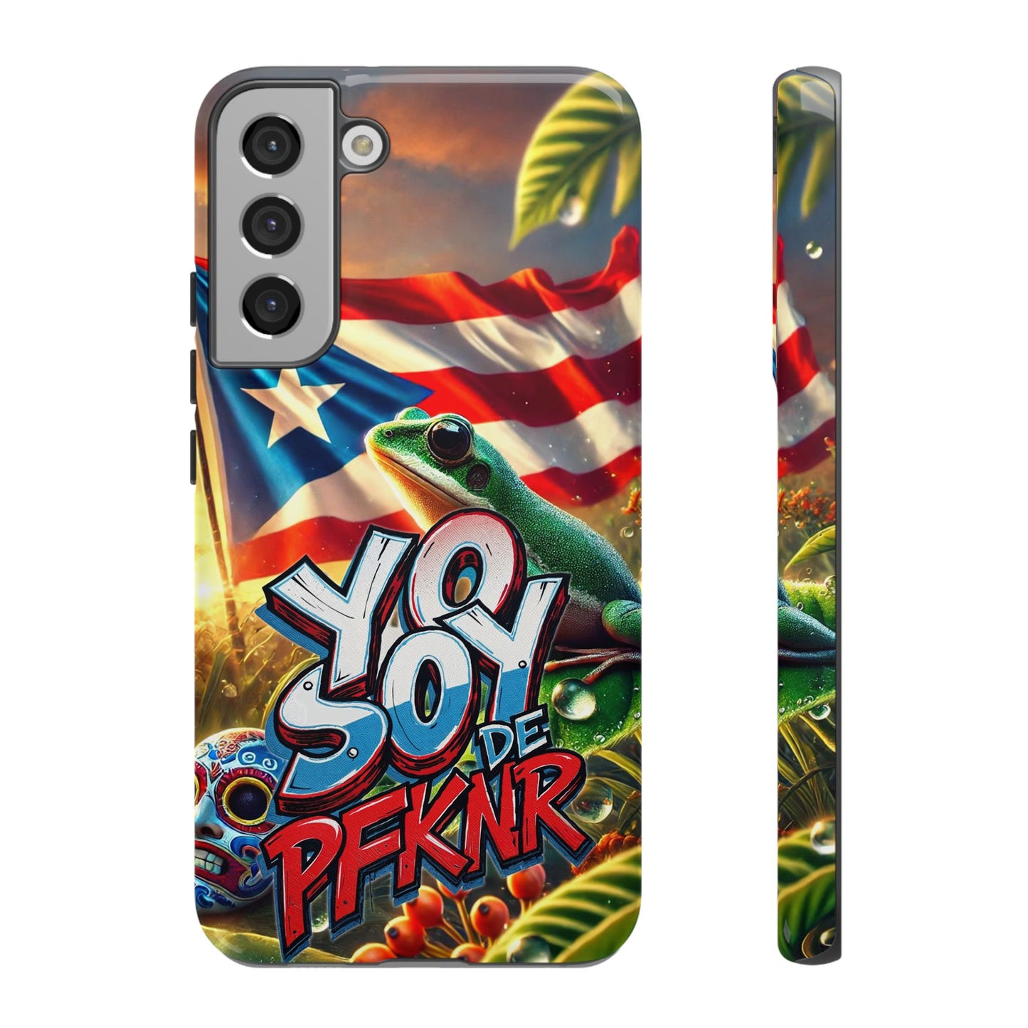 YO SOY DE PFKNR, Puerto Rican Pride Phone Case | Tough Cases, Tropical Vibe, Gift for Him/Her, Celebrations, Travel Enthusiasts, Eco-Friendly,