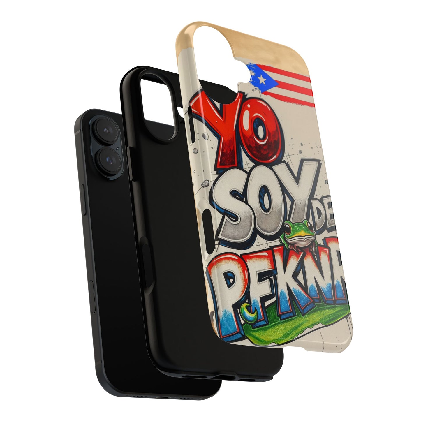 YO SOY DE PFKNR, Cases Phone Case for Unapologetic Style, Gift for Trendsetters, Urban Art Design, Fun Decor for Any Occasion, PUERTO RICO, COQUI
