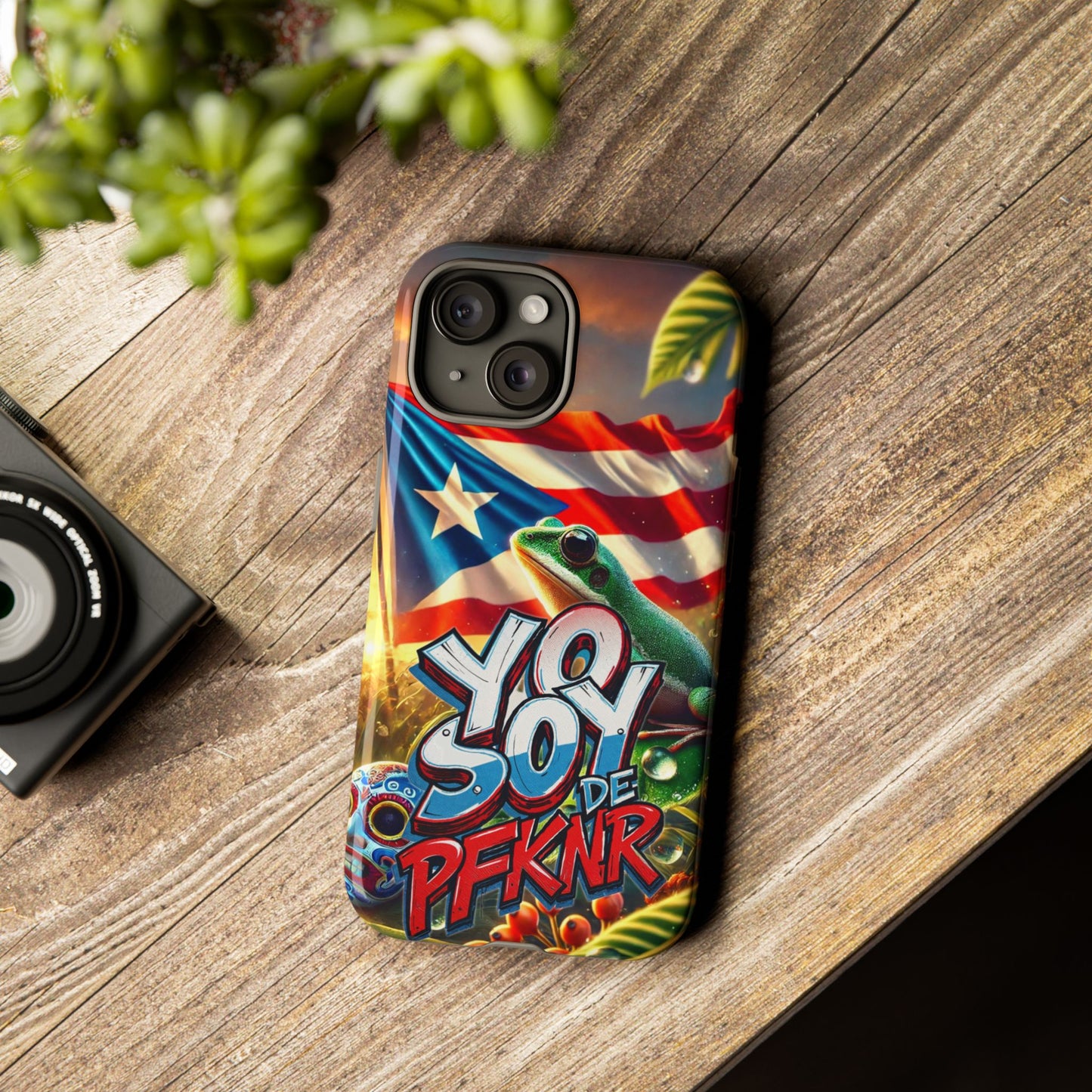 YO SOY DE PFKNR, Puerto Rican Pride Phone Case | Tough Cases, Tropical Vibe, Gift for Him/Her, Celebrations, Travel Enthusiasts, Eco-Friendly,