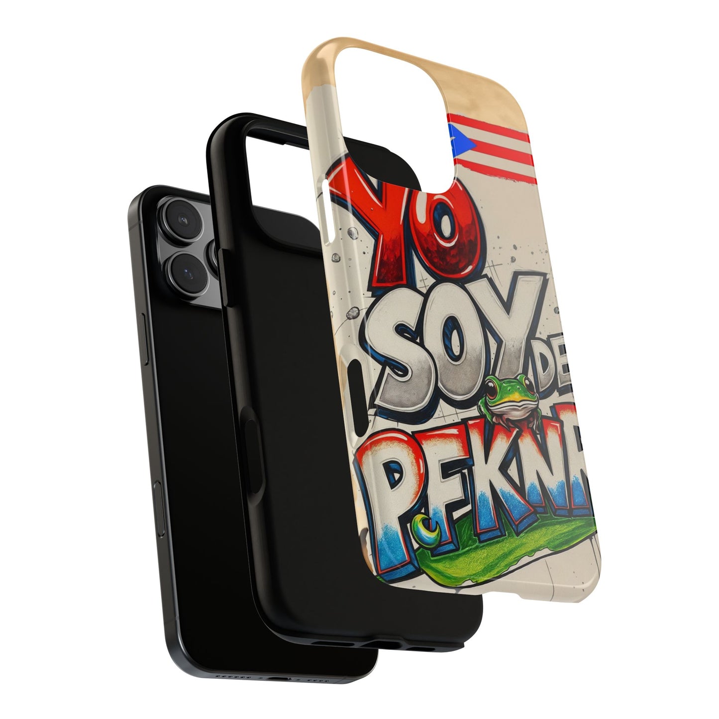 YO SOY DE PFKNR, Cases Phone Case for Unapologetic Style, Gift for Trendsetters, Urban Art Design, Fun Decor for Any Occasion, PUERTO RICO, COQUI