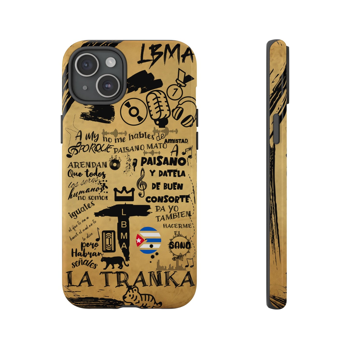 FUNDA PARA TELEFONO, LBMA, TAIGUER, LA TRANKA, ASERE, QUE BOLA,