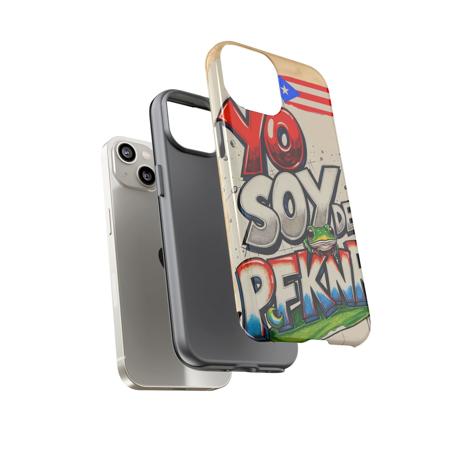YO SOY DE PFKNR, Cases Phone Case for Unapologetic Style, Gift for Trendsetters, Urban Art Design, Fun Decor for Any Occasion, PUERTO RICO, COQUI