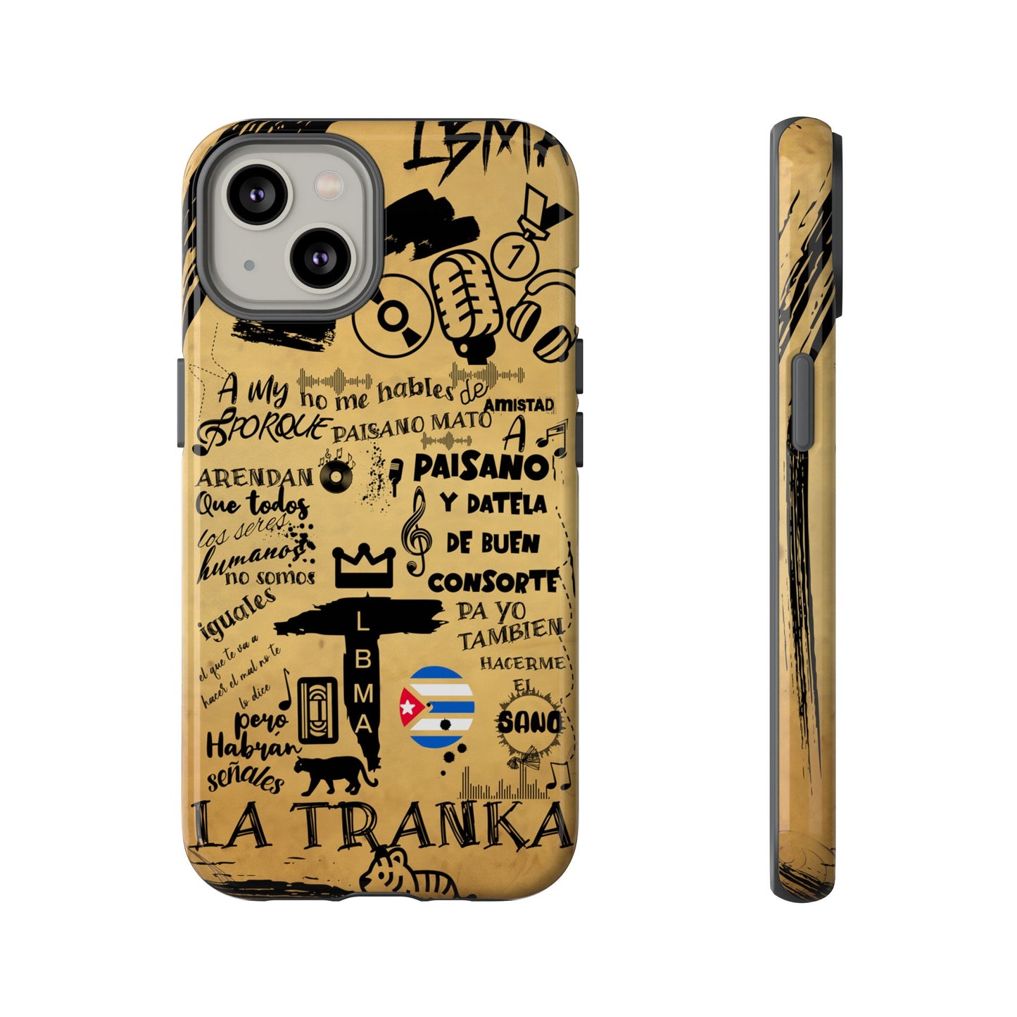 FUNDA PARA TELEFONO, LBMA, TAIGUER, LA TRANKA, ASERE, QUE BOLA,