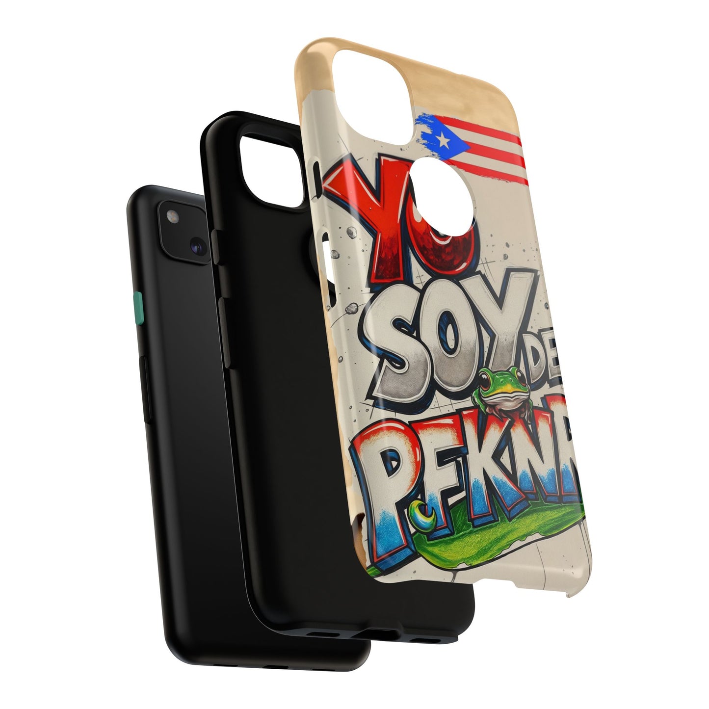 YO SOY DE PFKNR, Cases Phone Case for Unapologetic Style, Gift for Trendsetters, Urban Art Design, Fun Decor for Any Occasion, PUERTO RICO, COQUI