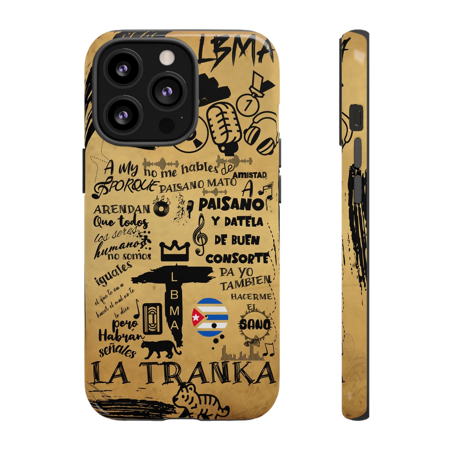 FUNDA PARA TELEFONO, LBMA, TAIGUER, LA TRANKA, ASERE, QUE BOLA,