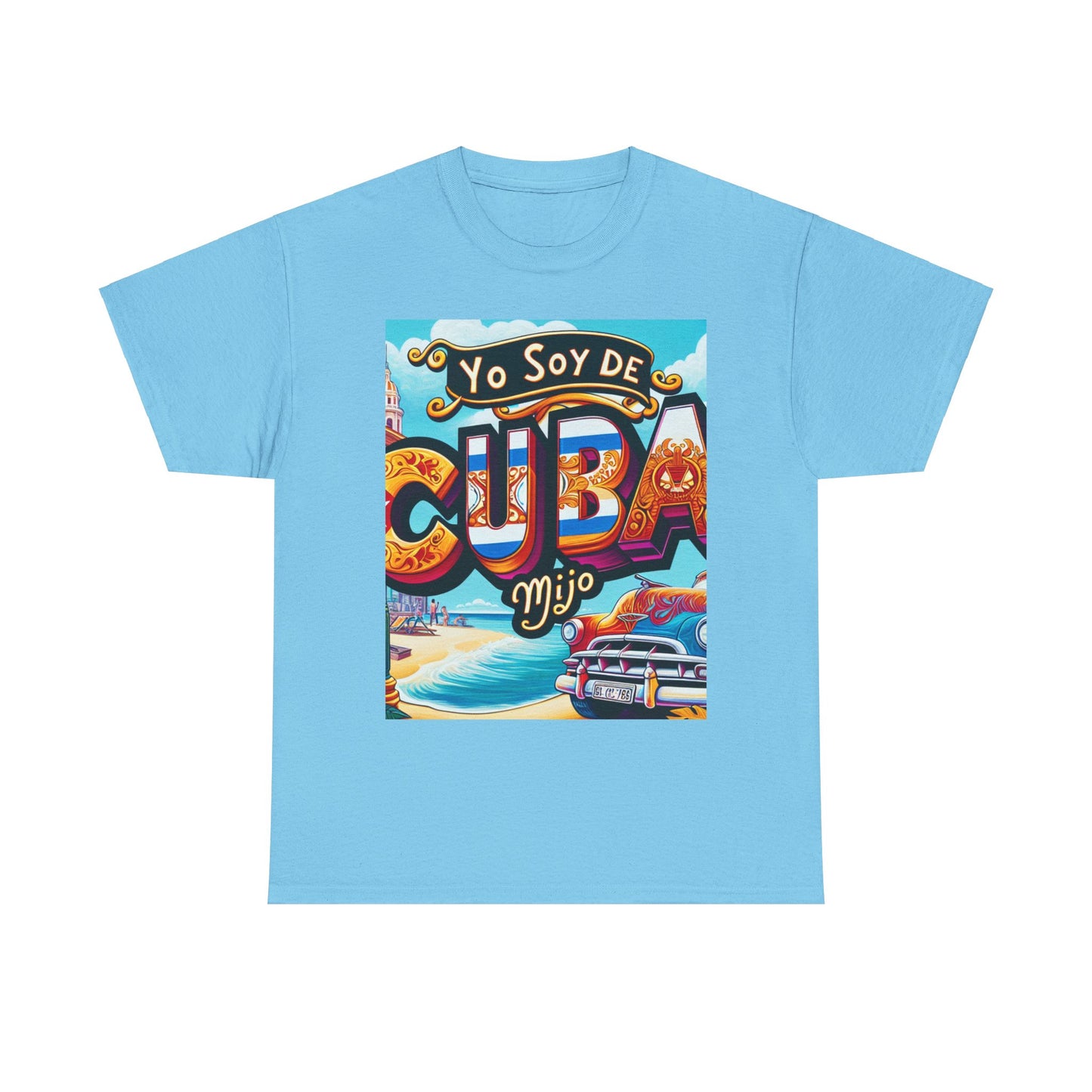 Unisex Heavy Cotton Tee, yo soy de cuba mijo, frase cubana, orgullo cubano, cuba, asere que bola, camisetas cubanas