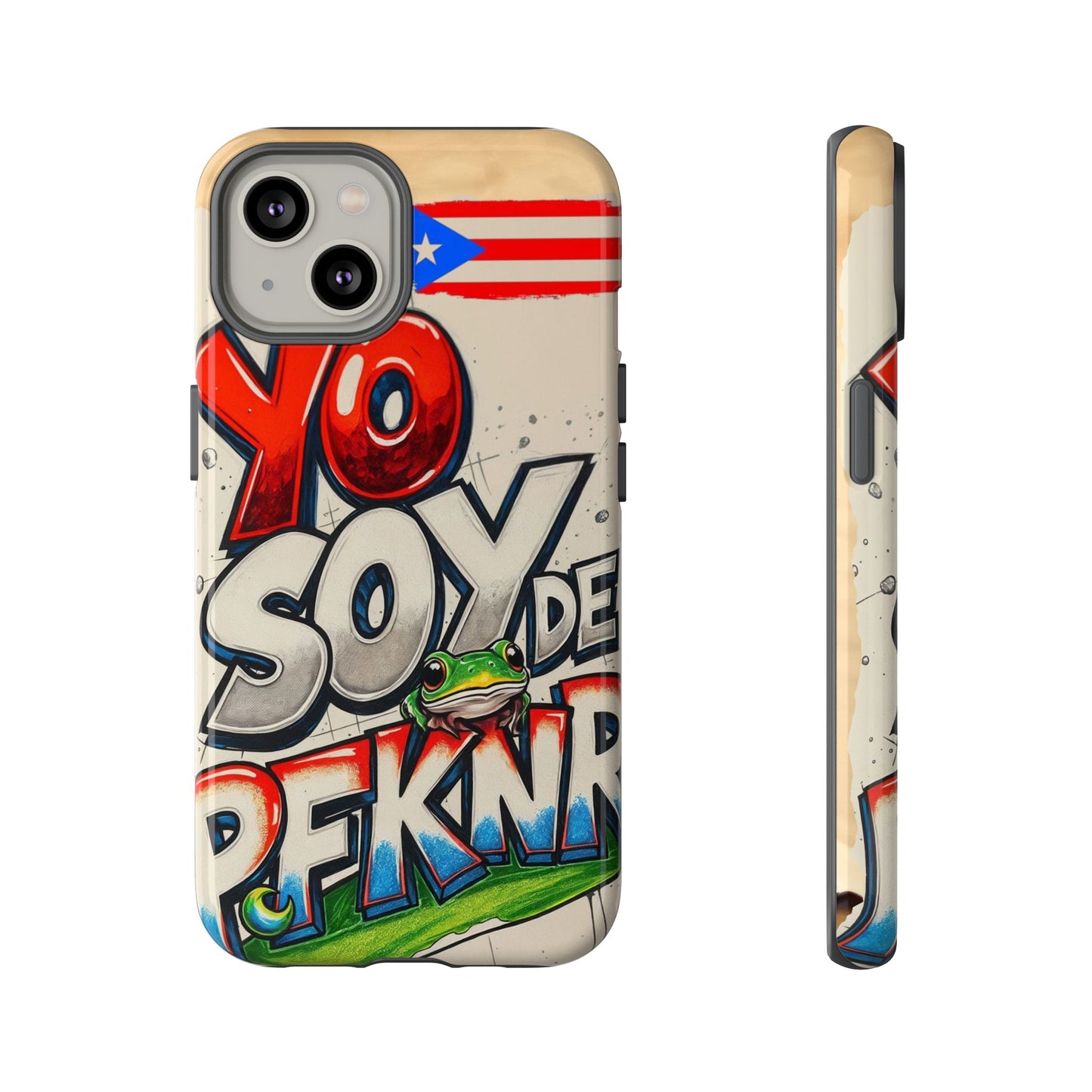 YO SOY DE PFKNR, Cases Phone Case for Unapologetic Style, Gift for Trendsetters, Urban Art Design, Fun Decor for Any Occasion, PUERTO RICO, COQUI