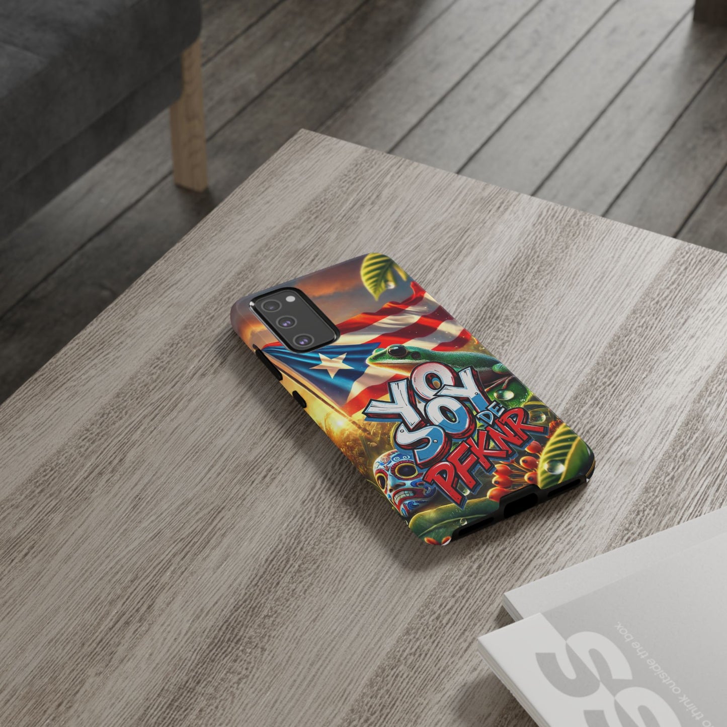 YO SOY DE PFKNR, Puerto Rican Pride Phone Case | Tough Cases, Tropical Vibe, Gift for Him/Her, Celebrations, Travel Enthusiasts, Eco-Friendly,