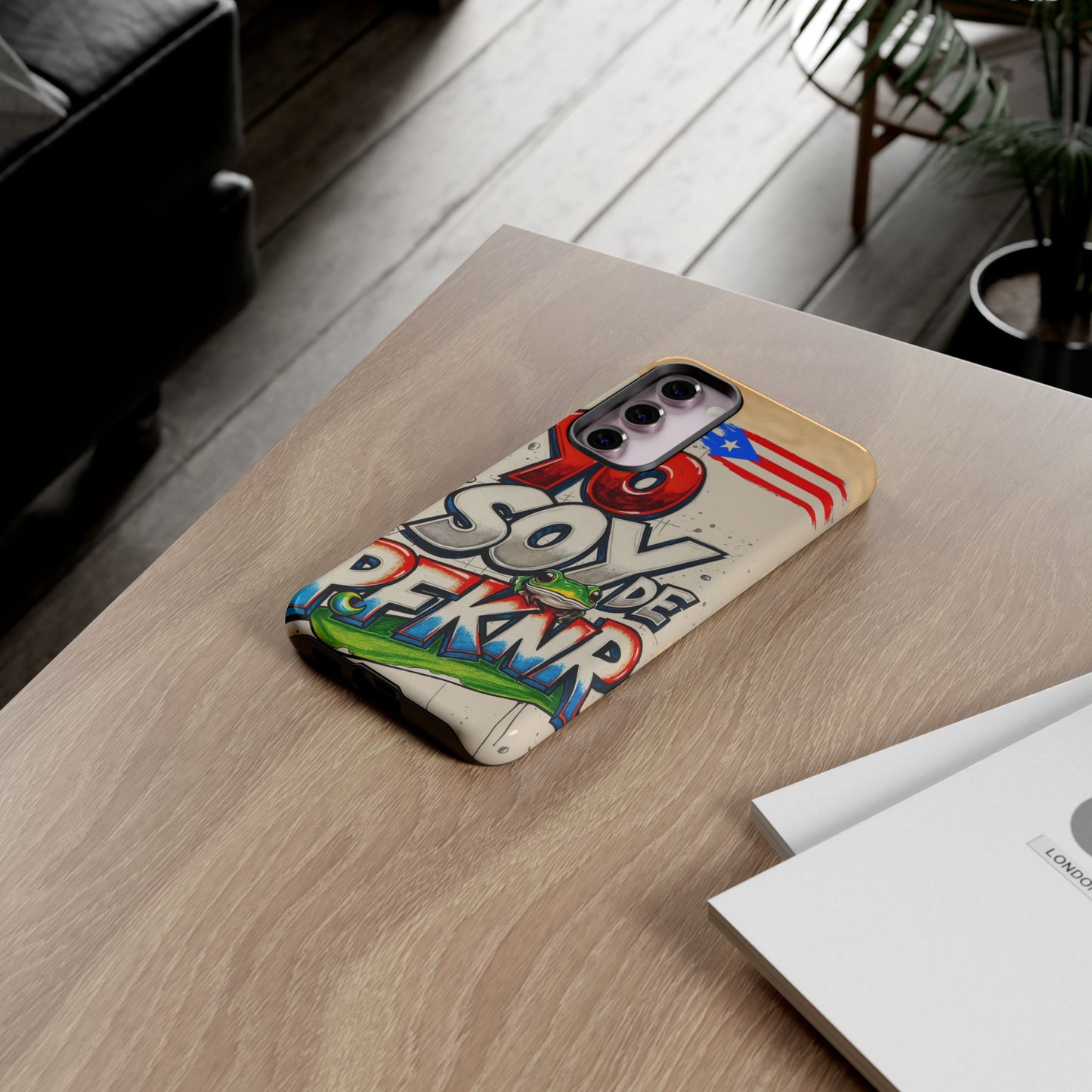 YO SOY DE PFKNR, Cases Phone Case for Unapologetic Style, Gift for Trendsetters, Urban Art Design, Fun Decor for Any Occasion, PUERTO RICO, COQUI