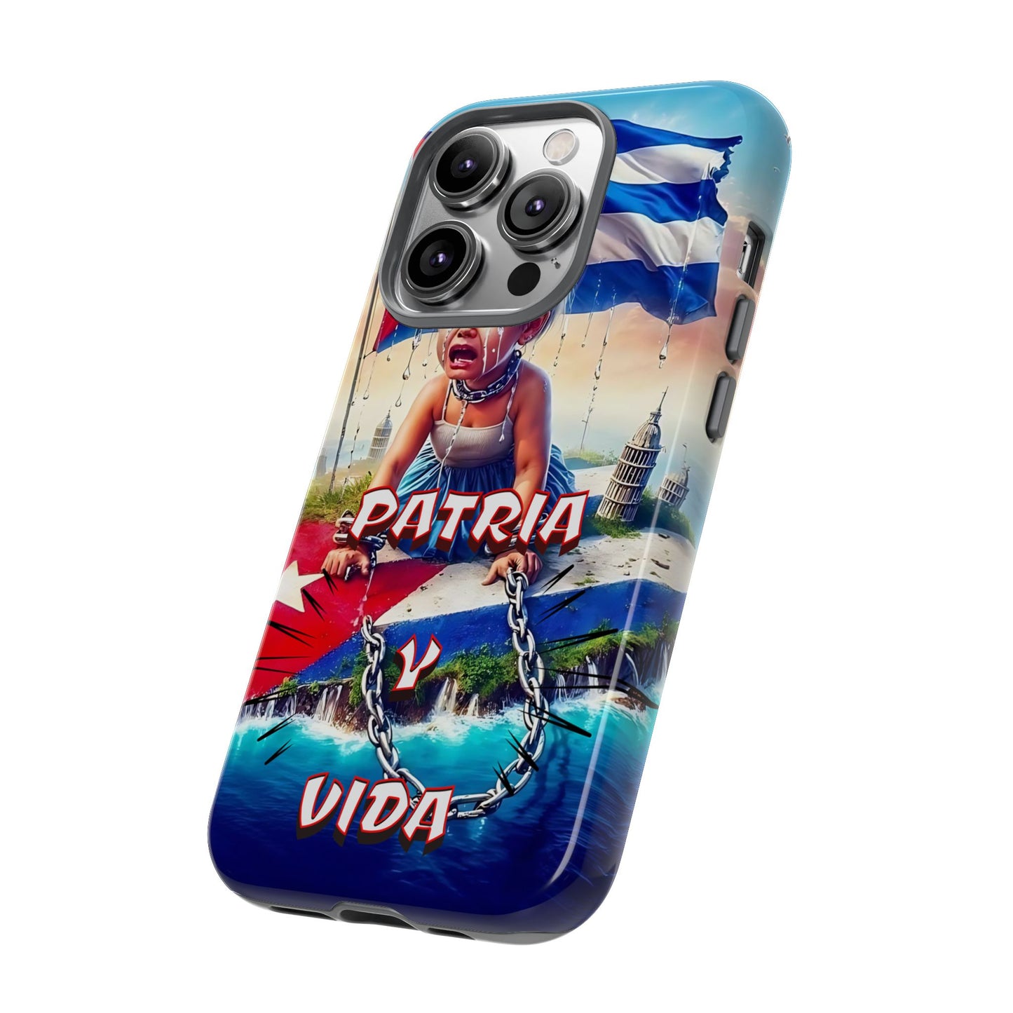 FUNDA DE TELEFONO, CUBA, PATRIA Y VIDA, IPHONE, SAMSUNG