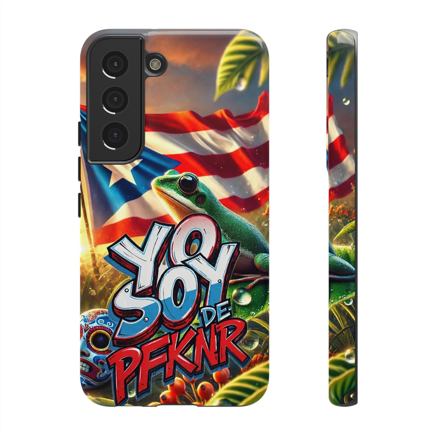 YO SOY DE PFKNR, Puerto Rican Pride Phone Case | Tough Cases, Tropical Vibe, Gift for Him/Her, Celebrations, Travel Enthusiasts, Eco-Friendly,