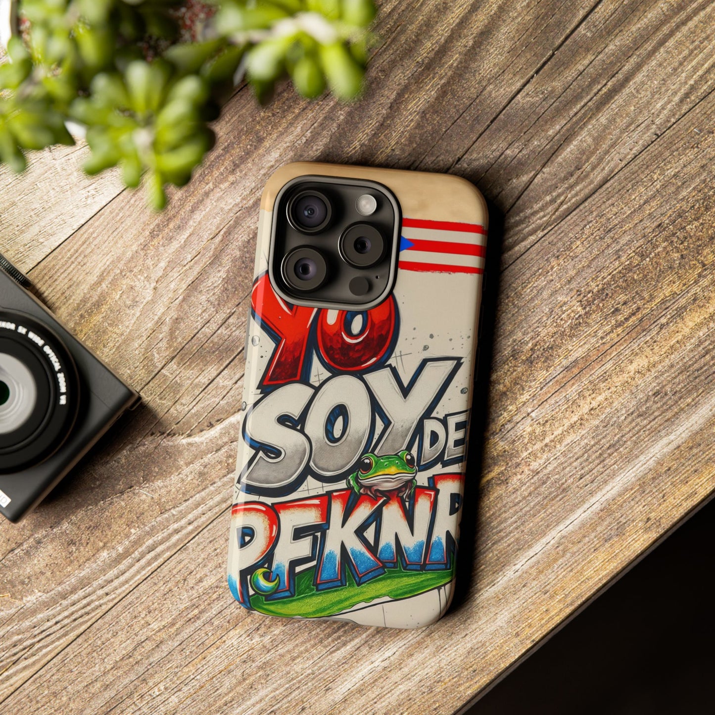 YO SOY DE PFKNR, Cases Phone Case for Unapologetic Style, Gift for Trendsetters, Urban Art Design, Fun Decor for Any Occasion, PUERTO RICO, COQUI