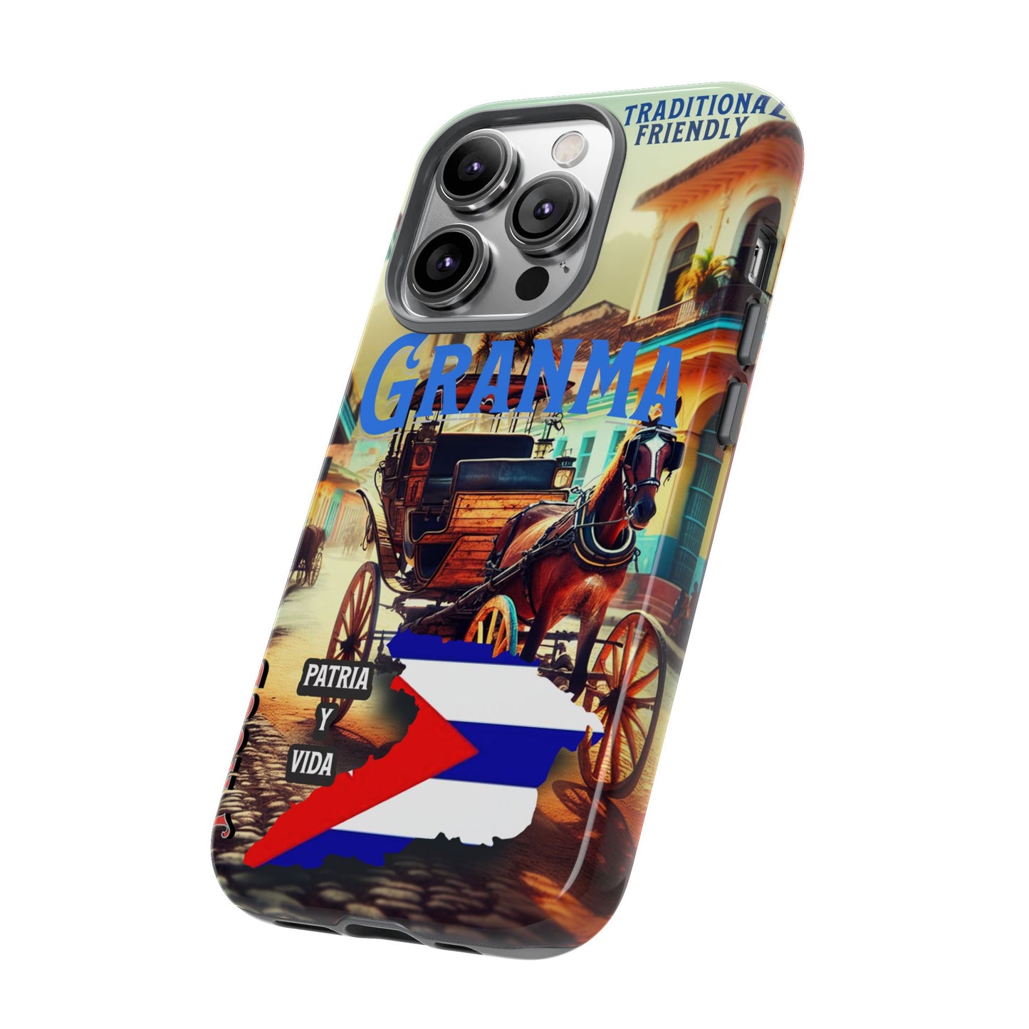 FUNDA DE TELEFONO, GRANMA, CUBA, PATRIA Y VIDA, IPHONE, SAMSUNG