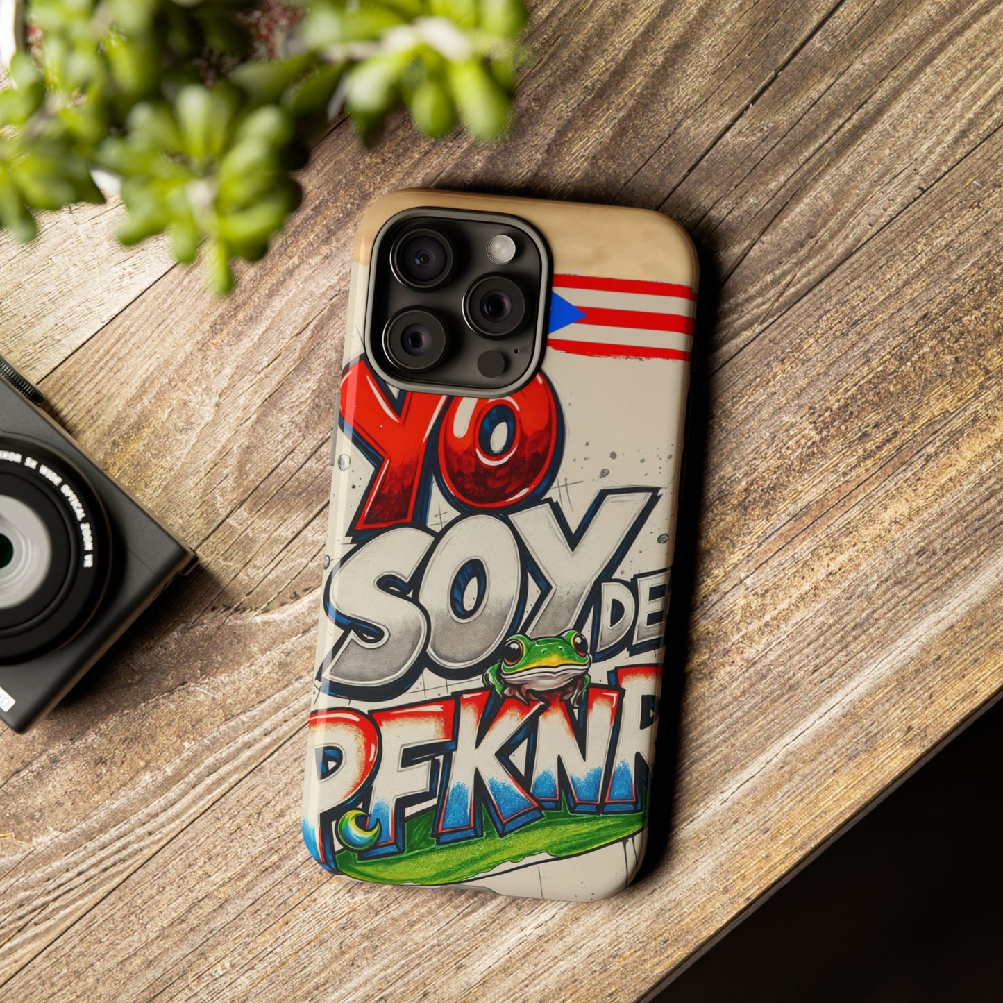 YO SOY DE PFKNR, Cases Phone Case for Unapologetic Style, Gift for Trendsetters, Urban Art Design, Fun Decor for Any Occasion, PUERTO RICO, COQUI