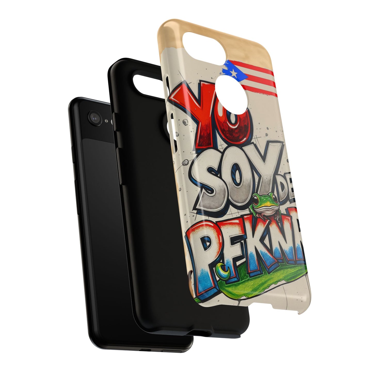 YO SOY DE PFKNR, Cases Phone Case for Unapologetic Style, Gift for Trendsetters, Urban Art Design, Fun Decor for Any Occasion, PUERTO RICO, COQUI