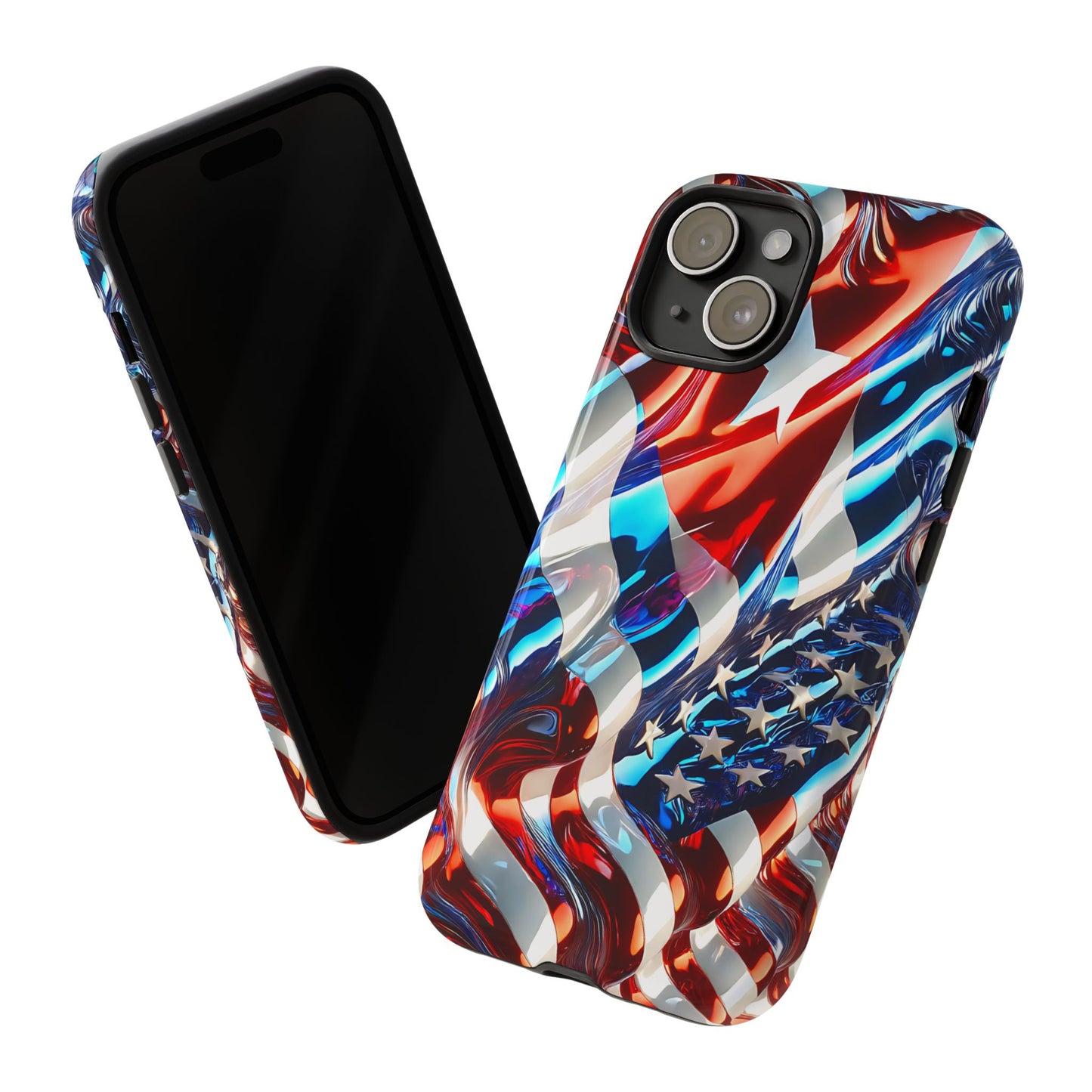 FUNDA PARA TELEFONO BANDERA DE CUBA Y ESTADOS UNIDOS, BRILLO CALIDADI, ASERE