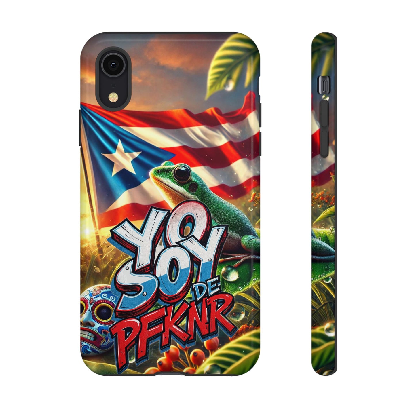 YO SOY DE PFKNR, Puerto Rican Pride Phone Case | Tough Cases, Tropical Vibe, Gift for Him/Her, Celebrations, Travel Enthusiasts, Eco-Friendly,