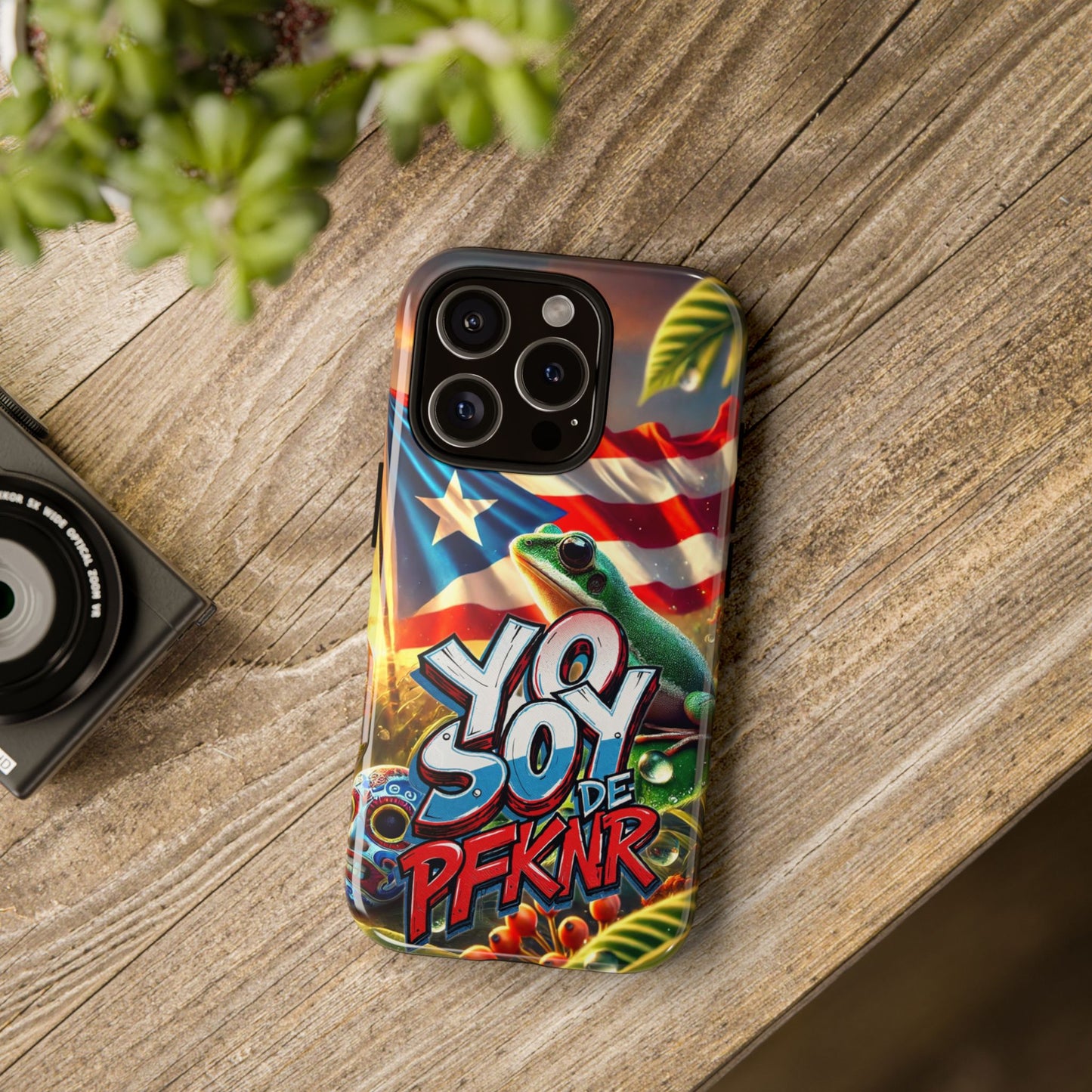 YO SOY DE PFKNR, Puerto Rican Pride Phone Case | Tough Cases, Tropical Vibe, Gift for Him/Her, Celebrations, Travel Enthusiasts, Eco-Friendly,
