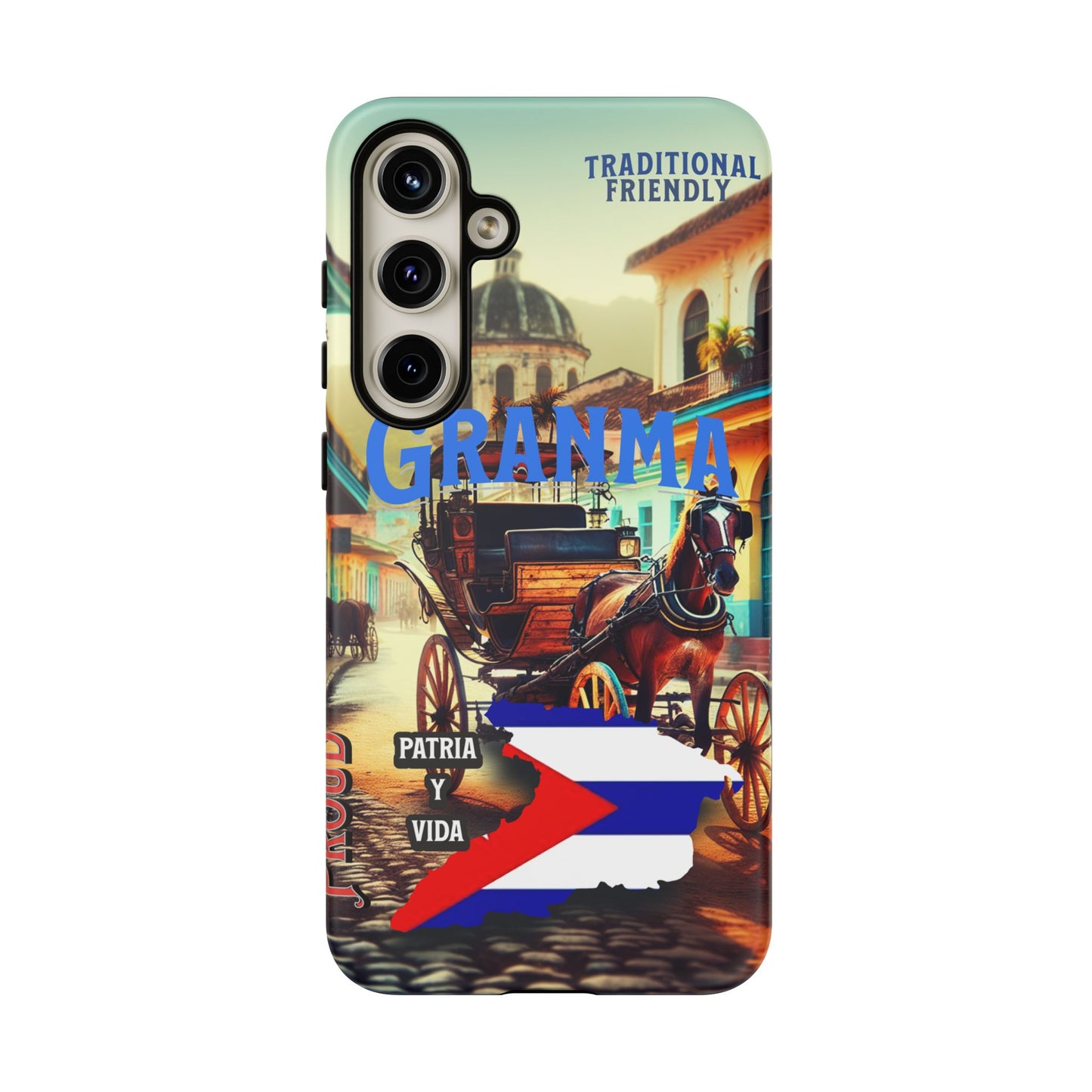 FUNDA DE TELEFONO, GRANMA, CUBA, PATRIA Y VIDA, IPHONE, SAMSUNG