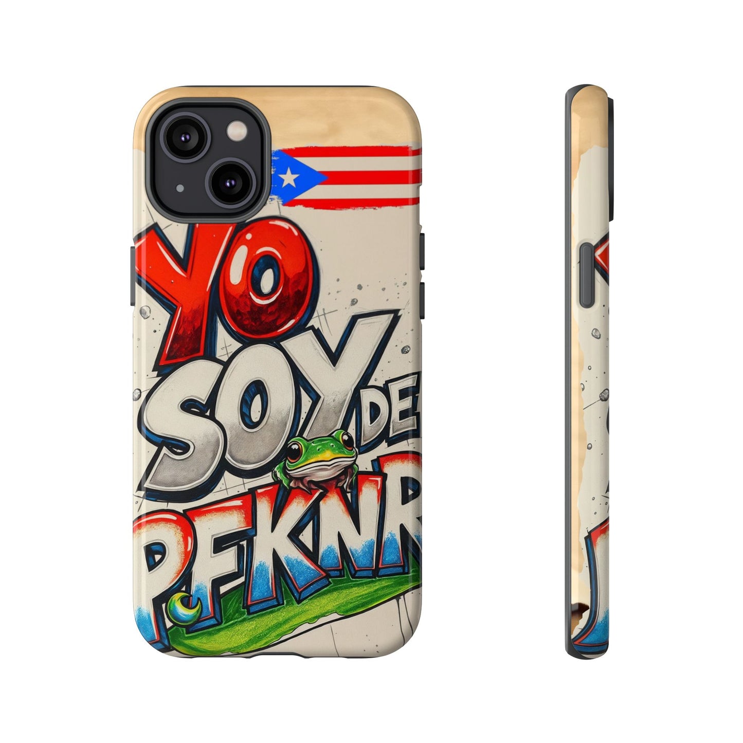 YO SOY DE PFKNR, Cases Phone Case for Unapologetic Style, Gift for Trendsetters, Urban Art Design, Fun Decor for Any Occasion, PUERTO RICO, COQUI