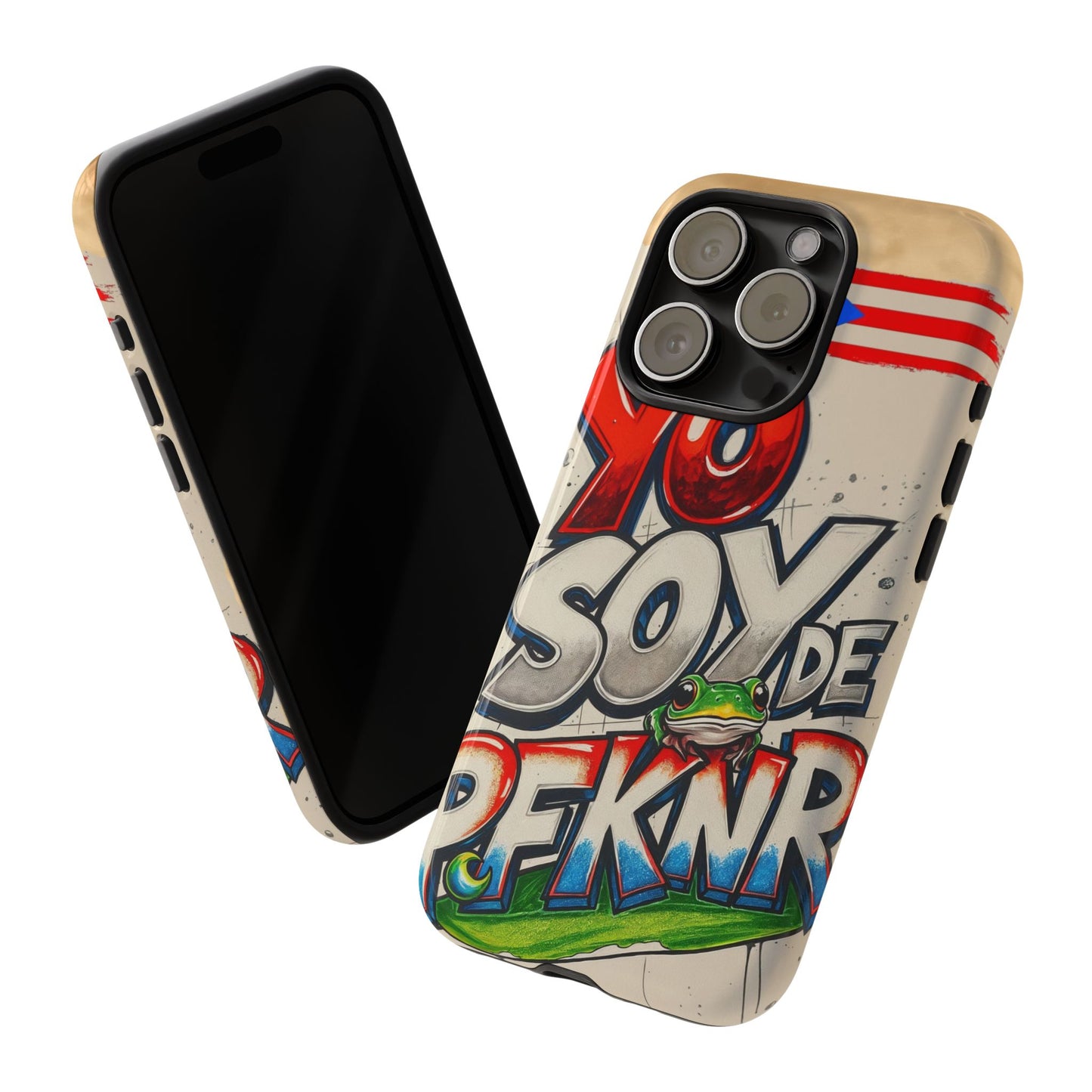 YO SOY DE PFKNR, Cases Phone Case for Unapologetic Style, Gift for Trendsetters, Urban Art Design, Fun Decor for Any Occasion, PUERTO RICO, COQUI