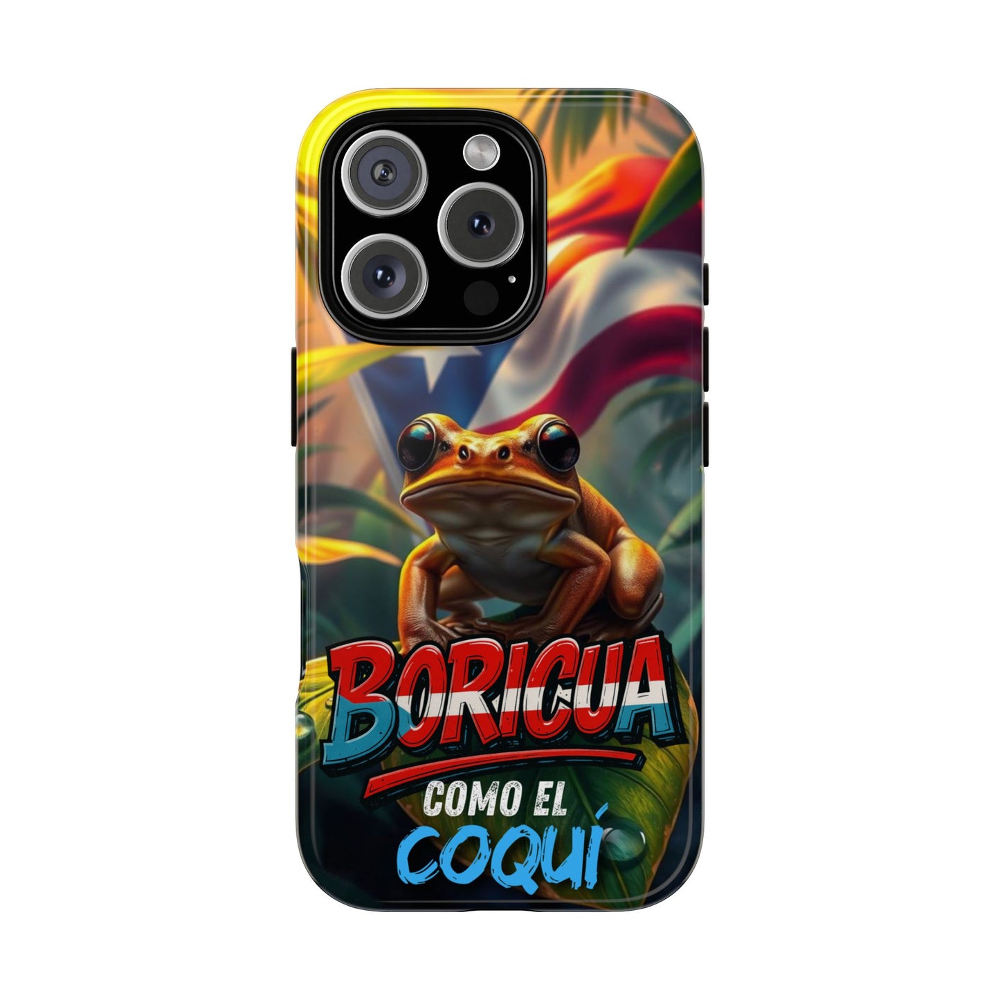 Boricua Coqui Phone Case | Tough Cases | Puerto Rican Pride, Unique Gift, Tropical Vibes, Phone Accessory, Celebration of Culture