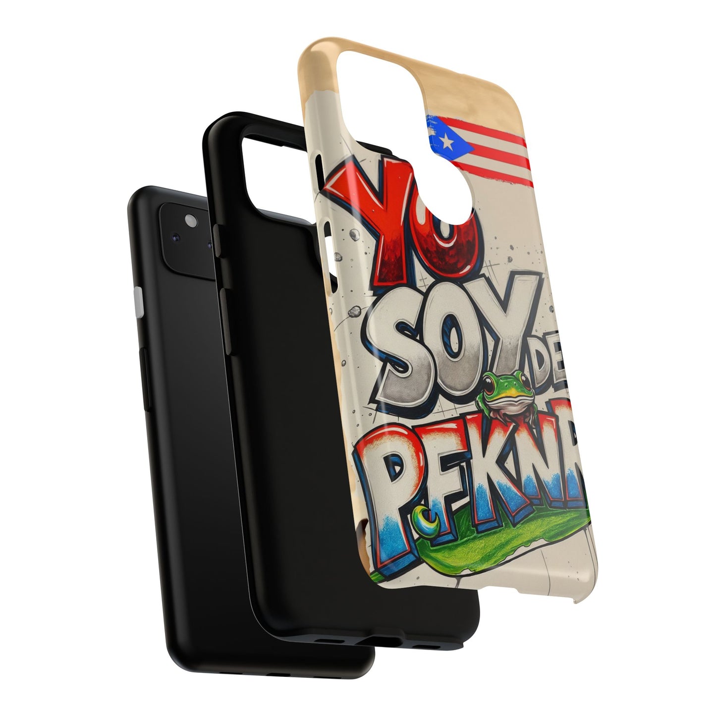 YO SOY DE PFKNR, Cases Phone Case for Unapologetic Style, Gift for Trendsetters, Urban Art Design, Fun Decor for Any Occasion, PUERTO RICO, COQUI