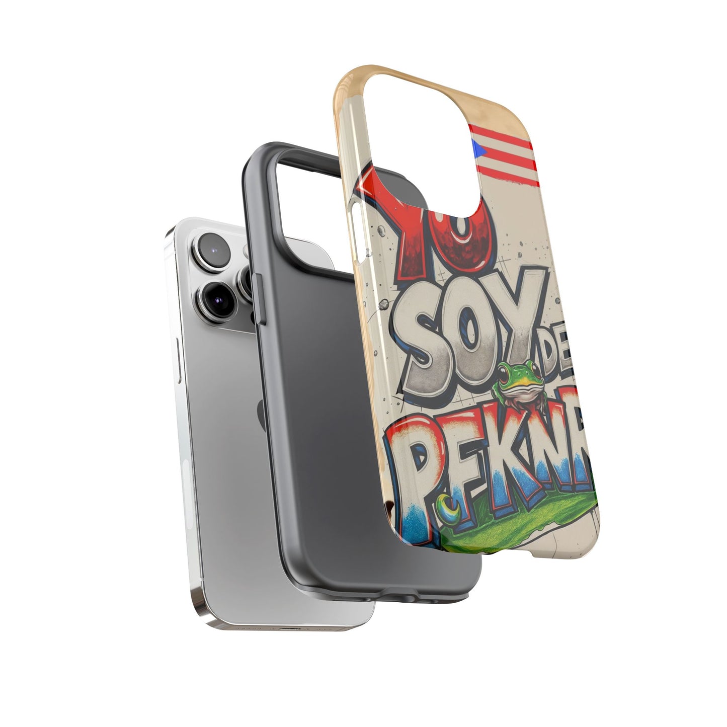 YO SOY DE PFKNR, Cases Phone Case for Unapologetic Style, Gift for Trendsetters, Urban Art Design, Fun Decor for Any Occasion, PUERTO RICO, COQUI