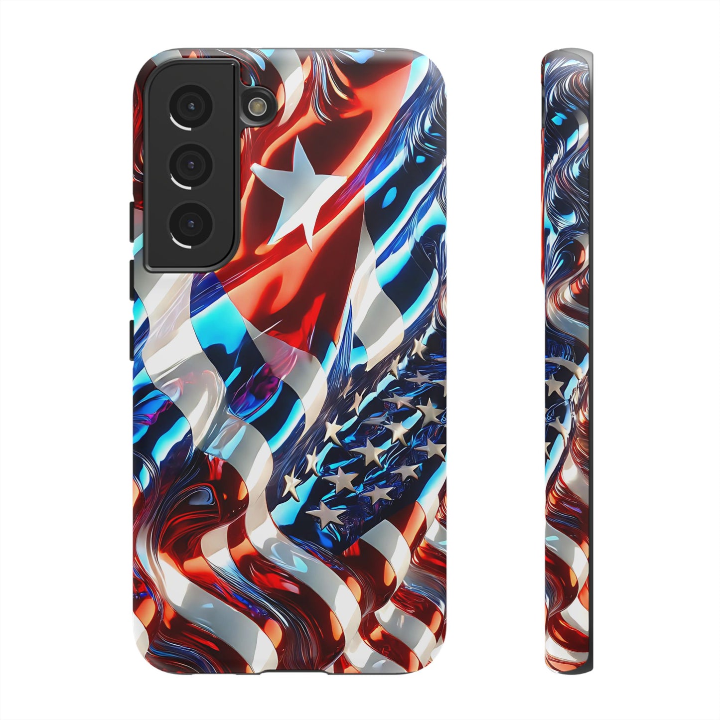 FUNDA PARA TELEFONO BANDERA DE CUBA Y ESTADOS UNIDOS, BRILLO CALIDADI, ASERE