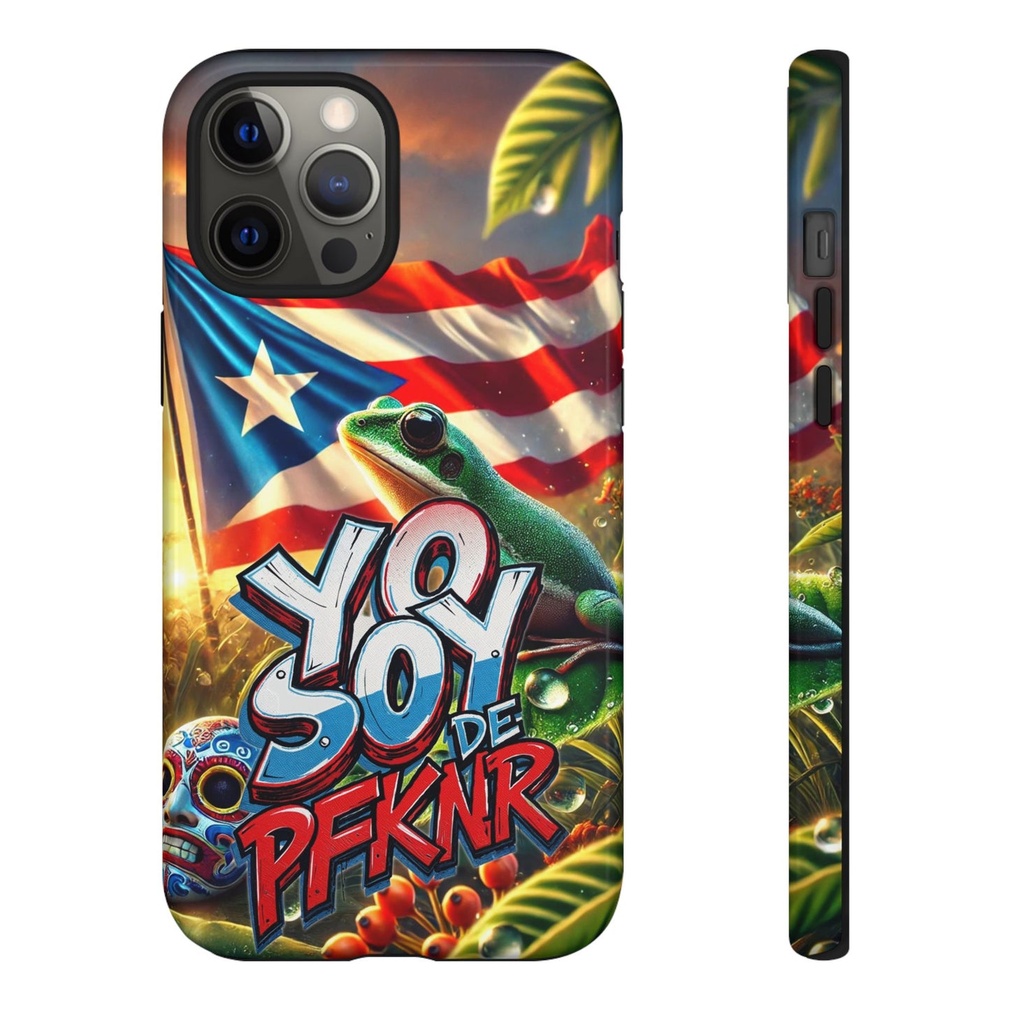 YO SOY DE PFKNR, Puerto Rican Pride Phone Case | Tough Cases, Tropical Vibe, Gift for Him/Her, Celebrations, Travel Enthusiasts, Eco-Friendly,