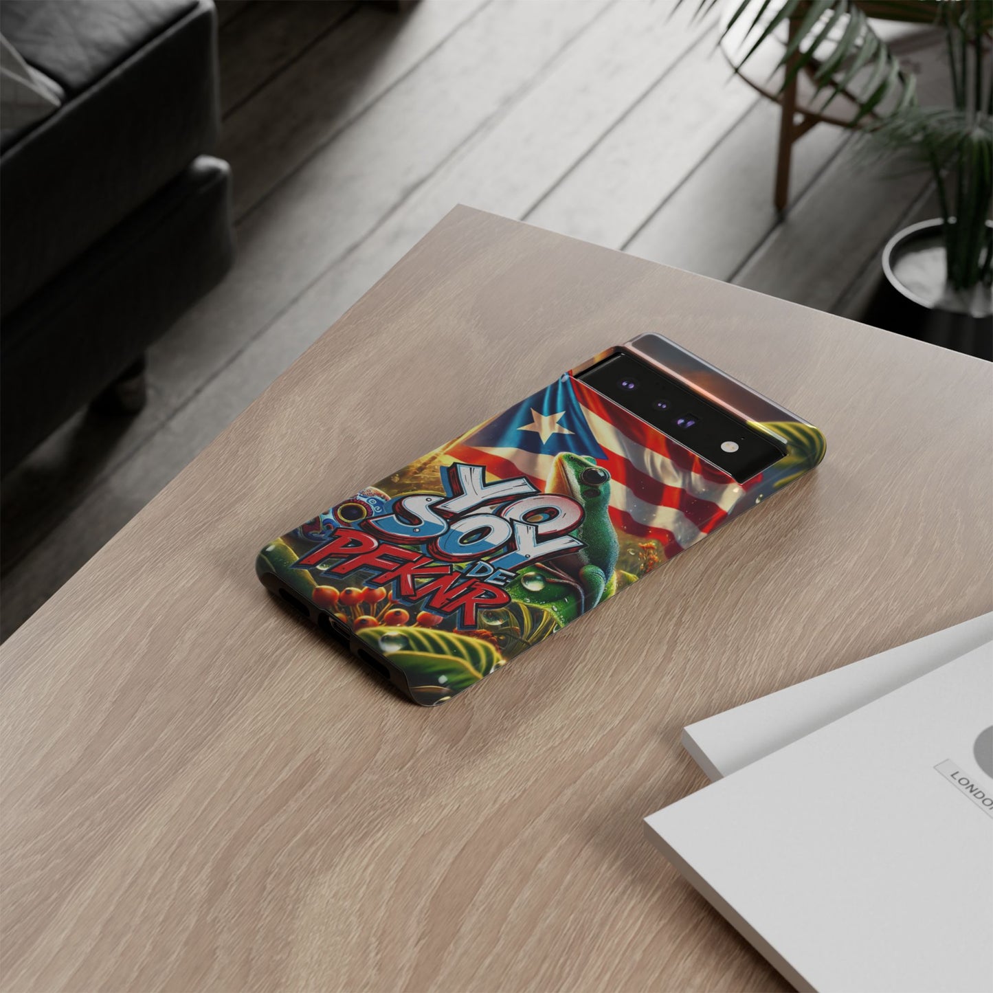 YO SOY DE PFKNR, Puerto Rican Pride Phone Case | Tough Cases, Tropical Vibe, Gift for Him/Her, Celebrations, Travel Enthusiasts, Eco-Friendly,