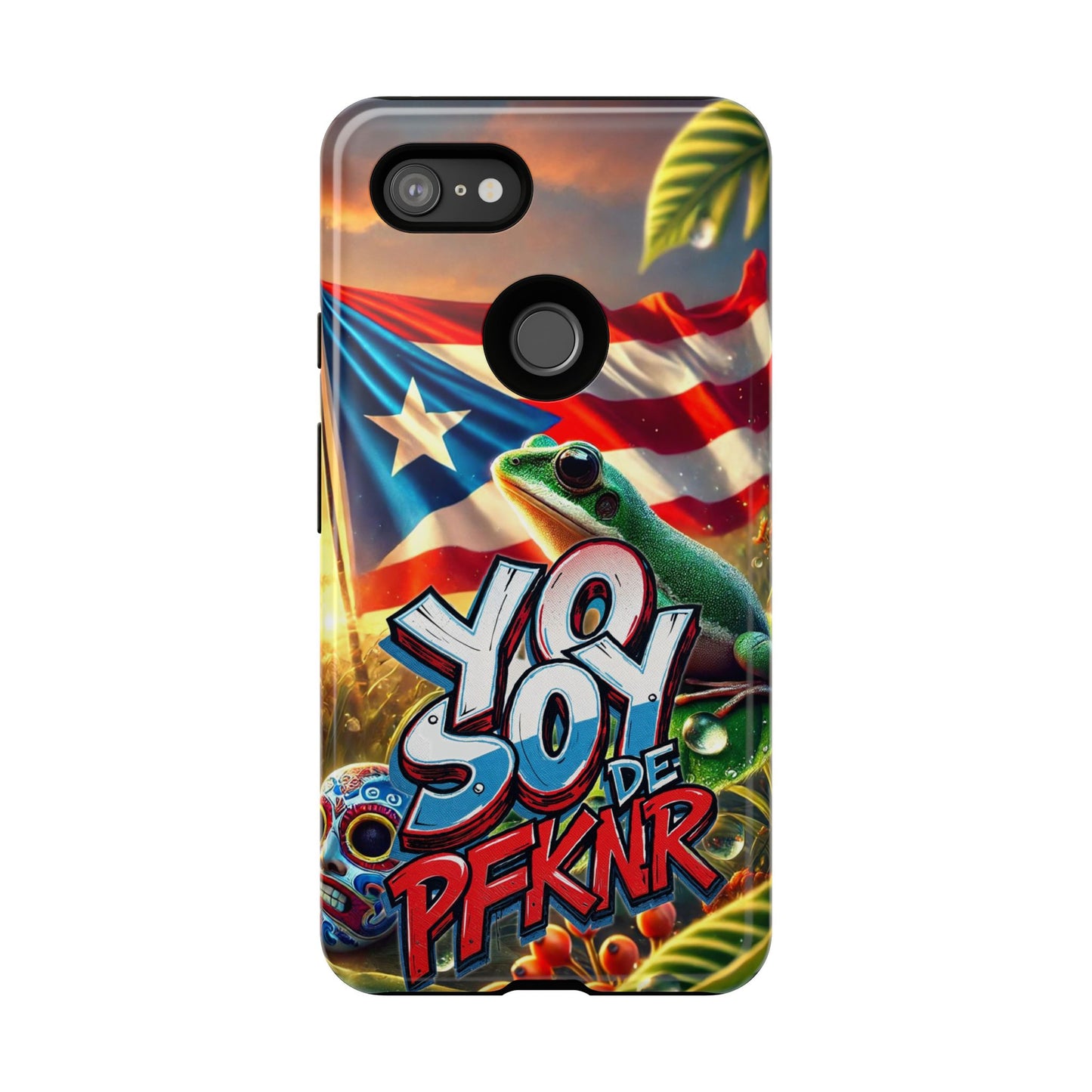 YO SOY DE PFKNR, Puerto Rican Pride Phone Case | Tough Cases, Tropical Vibe, Gift for Him/Her, Celebrations, Travel Enthusiasts, Eco-Friendly,