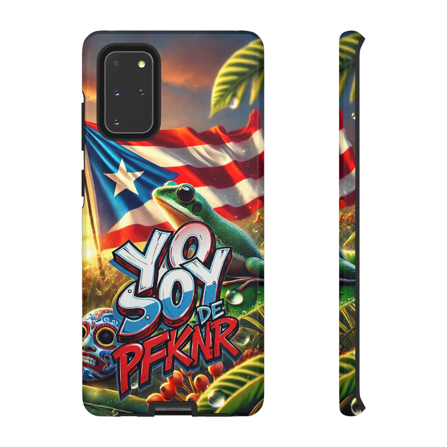 YO SOY DE PFKNR, Puerto Rican Pride Phone Case | Tough Cases, Tropical Vibe, Gift for Him/Her, Celebrations, Travel Enthusiasts, Eco-Friendly,