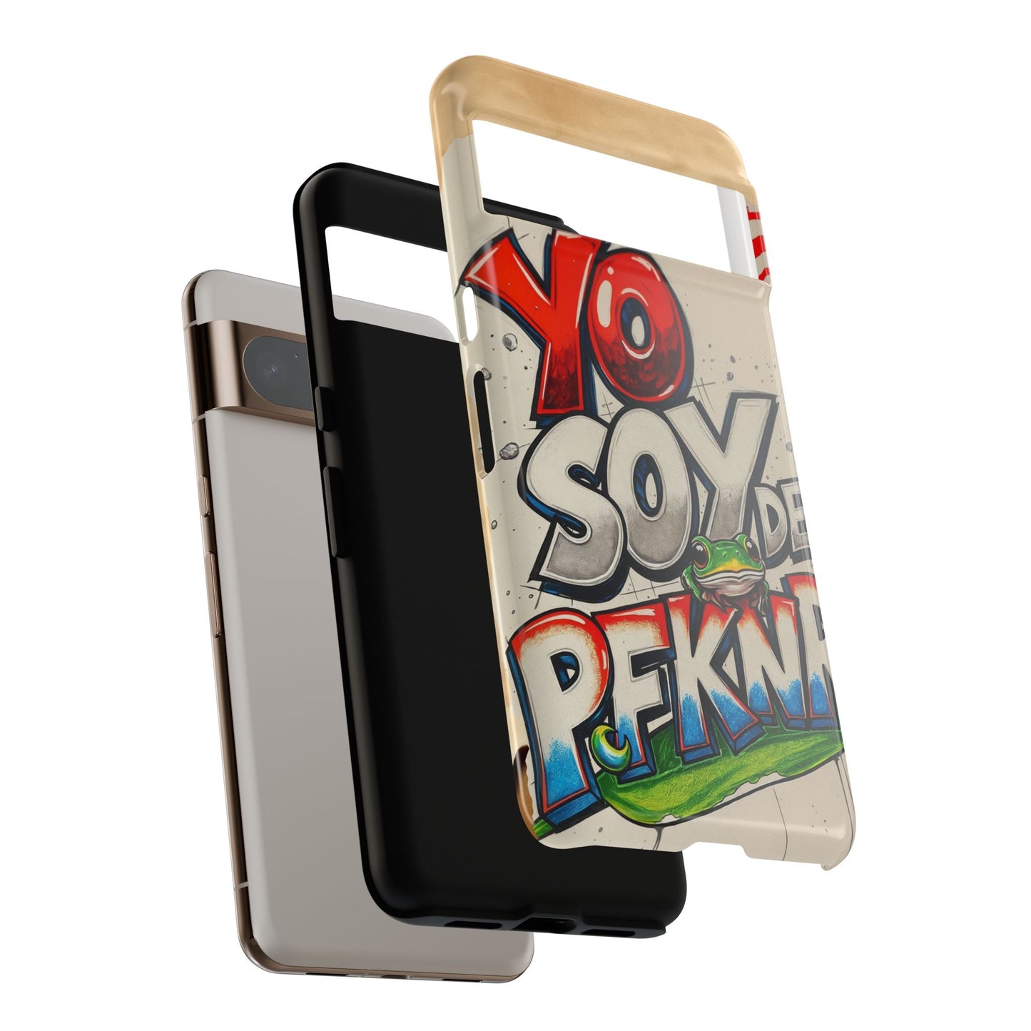 YO SOY DE PFKNR, Cases Phone Case for Unapologetic Style, Gift for Trendsetters, Urban Art Design, Fun Decor for Any Occasion, PUERTO RICO, COQUI