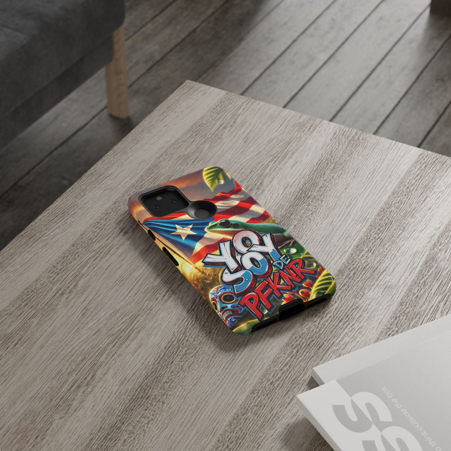 YO SOY DE PFKNR, Puerto Rican Pride Phone Case | Tough Cases, Tropical Vibe, Gift for Him/Her, Celebrations, Travel Enthusiasts, Eco-Friendly,